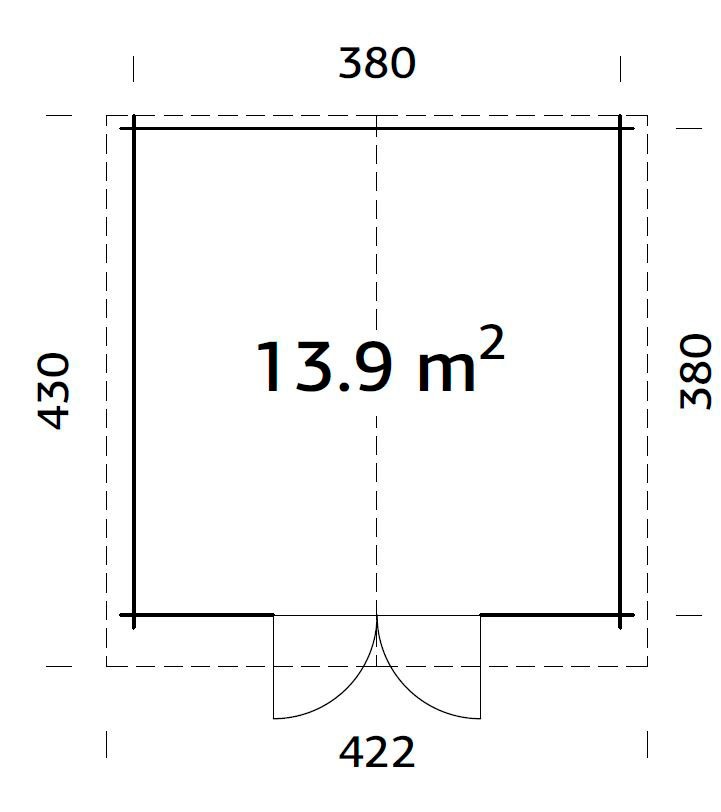 Palmako Gartenhaus »Lotta«, 13,9 qm