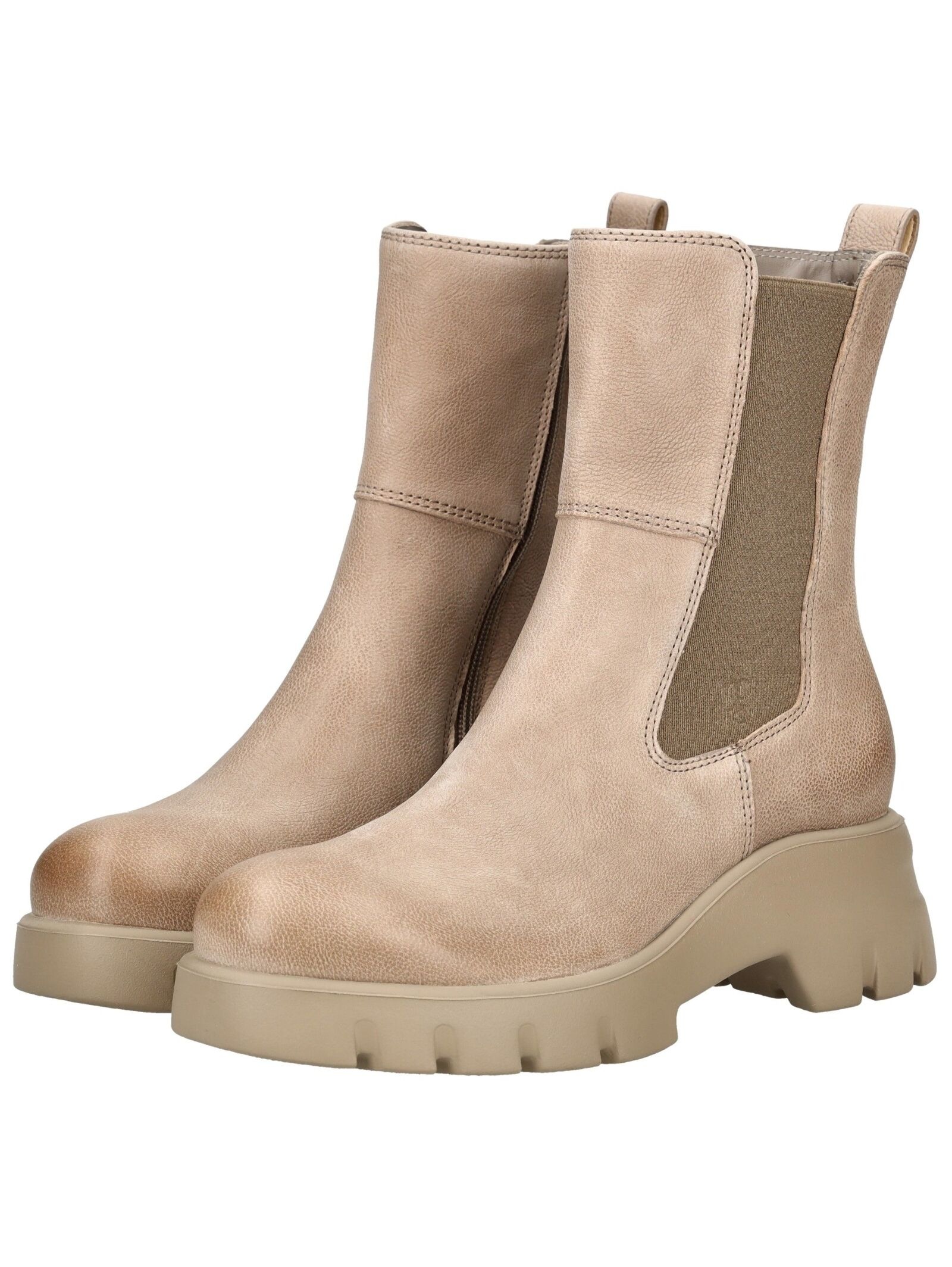 Paul Green Women Ankle Boots Beige Size 40 3