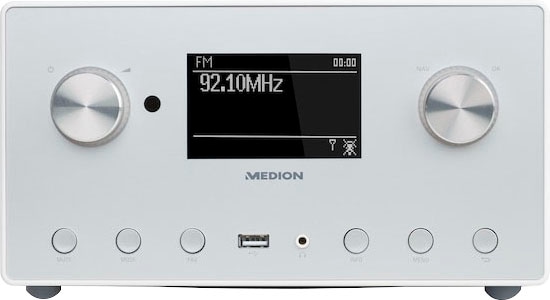 Medion® Internet-Radio »LIFE® P85166«, (WLAN-LAN (Ethernet) Digitalradio ( DAB+)-UKW mit RDS-Automatische Senderverfolgung-Internetradio 15 W) | BAUR