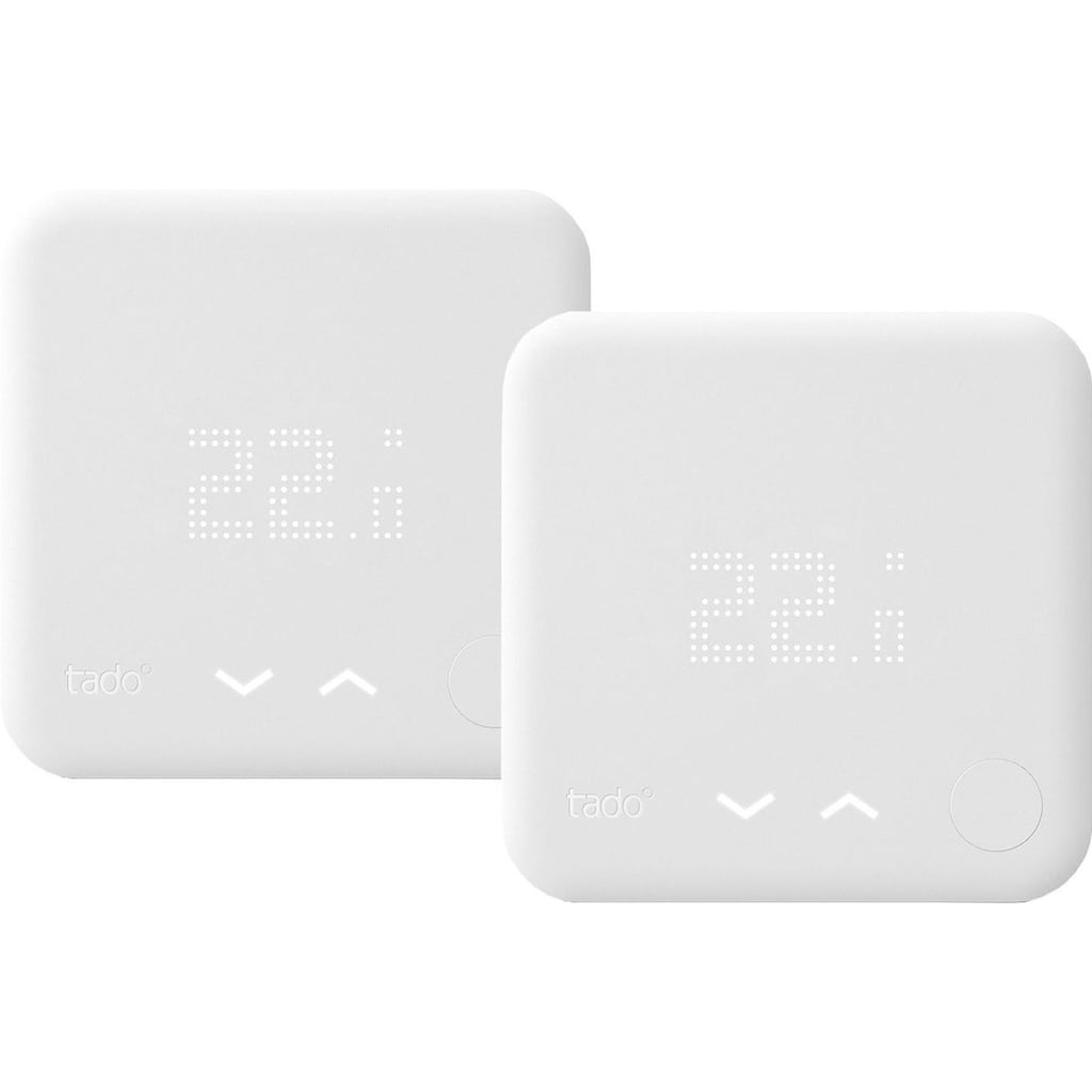 Tado Raumthermostat »Smart Thermostat (verkabelt) 2er Set«, (Set, 2 St.)