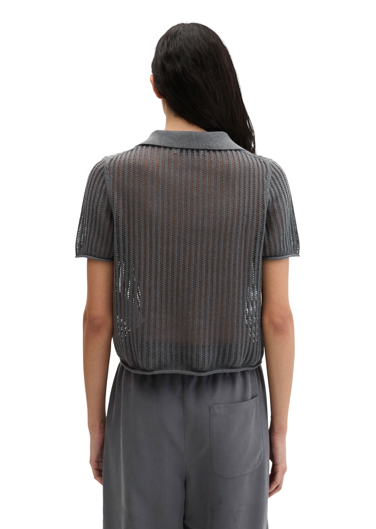 Marc O'Polo Polokragenpullover »aus Bio-Baumwolle-Leinen-Mix«