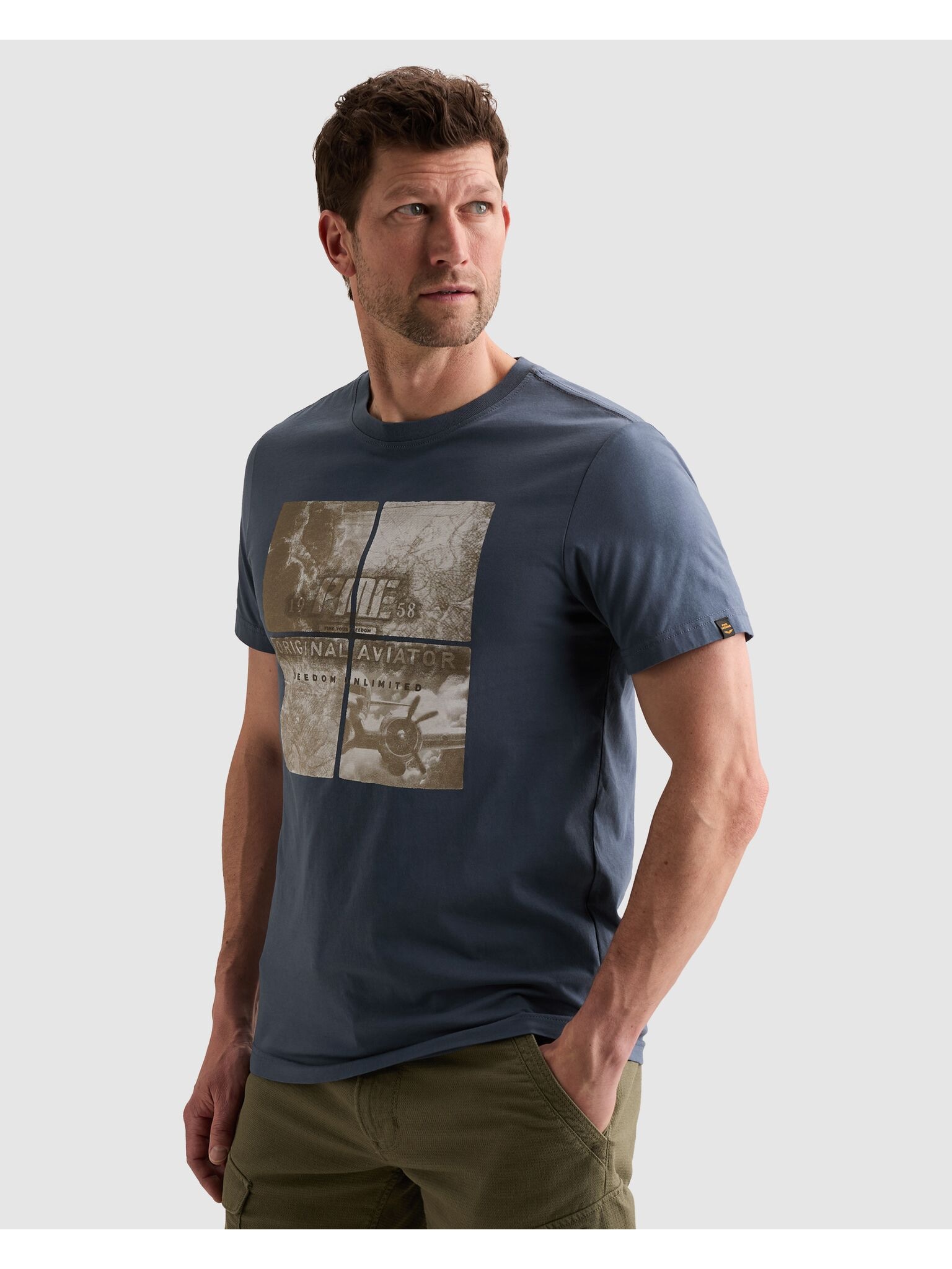 PME LEGEND T-Shirt »Short sleeve r-neck single jersey big art« mit Print