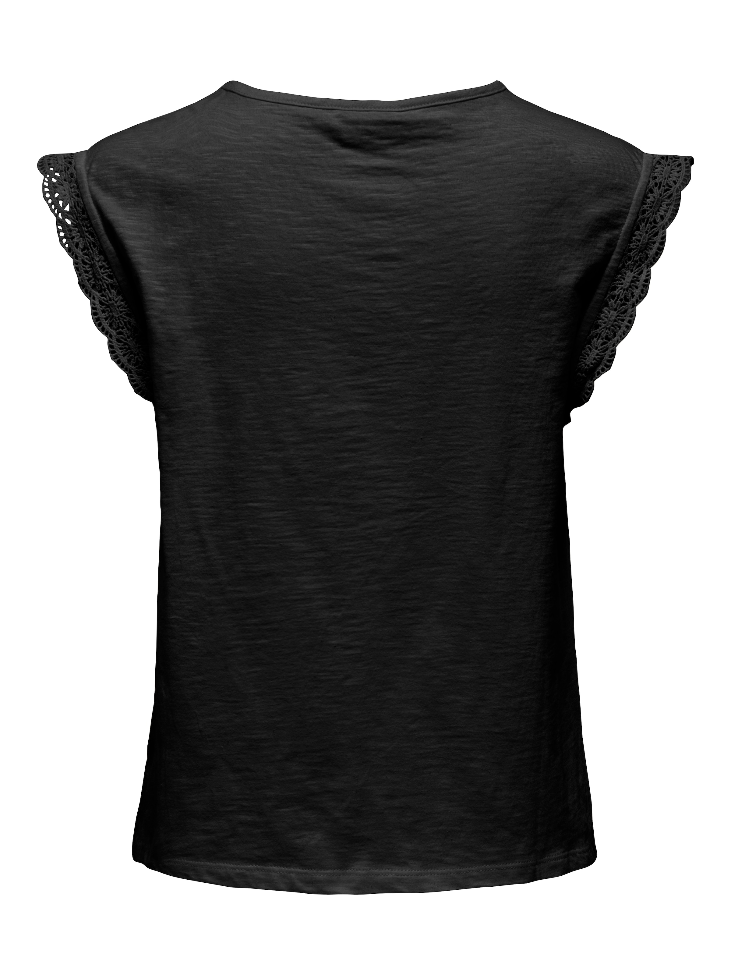 JDY Kurzarmshirt »JDYSALVA LIFE S/L CROCHET TOP JRS«