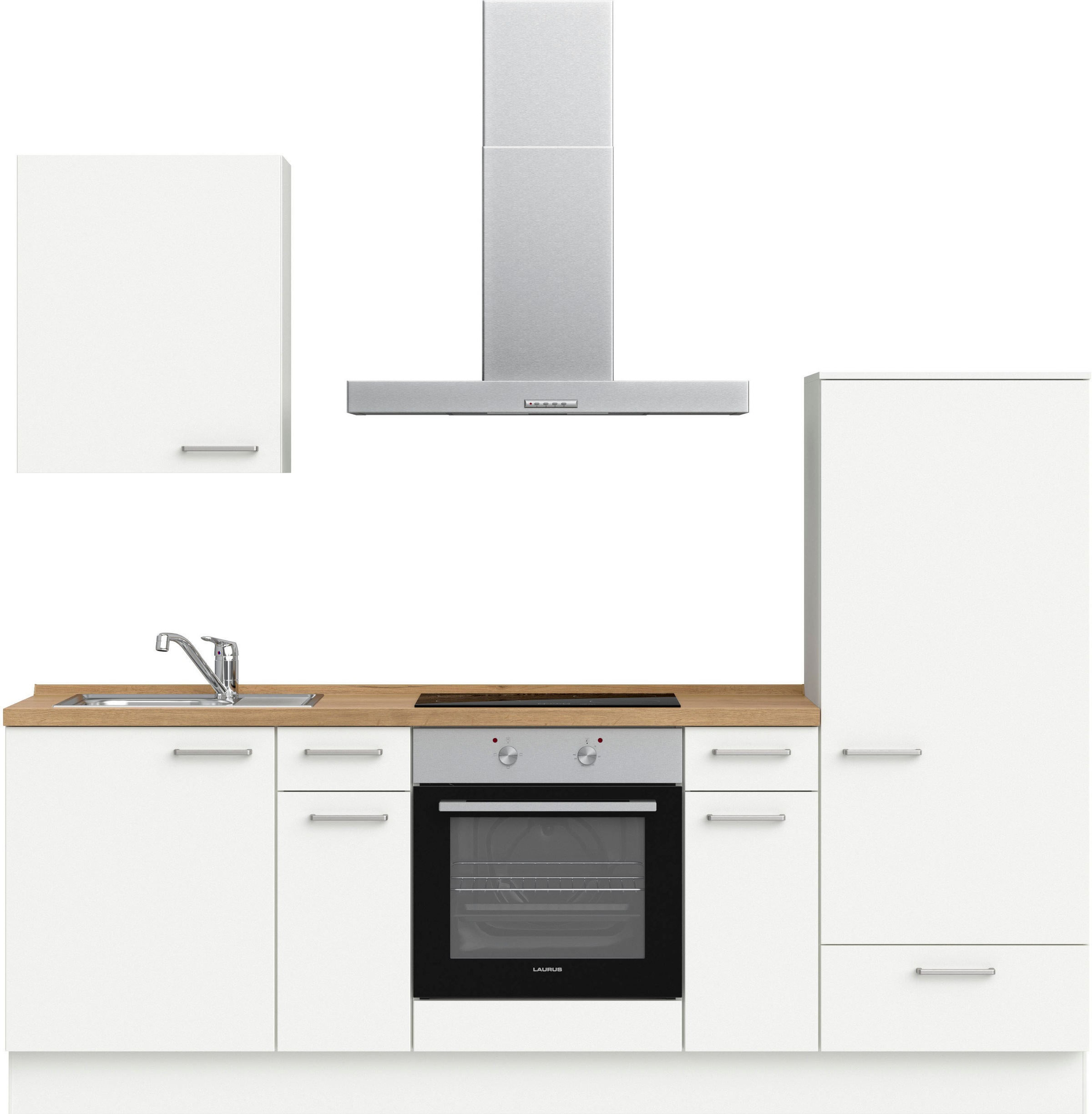nobilia ""Touch I", NEU: individuell anpassbar mit gratis Profi-Beratung" vormontiert, Breite 240 cm, Ausrichtung wählbar, wahlw. mit E-Geräten