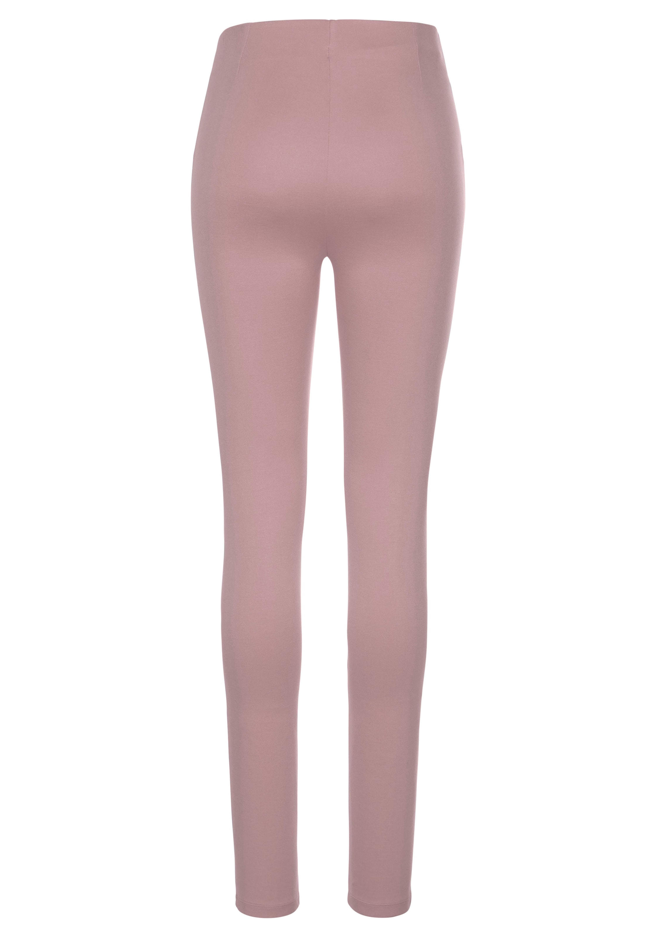 LASCANA Highwaist Leggings, mit Zierknöpfen