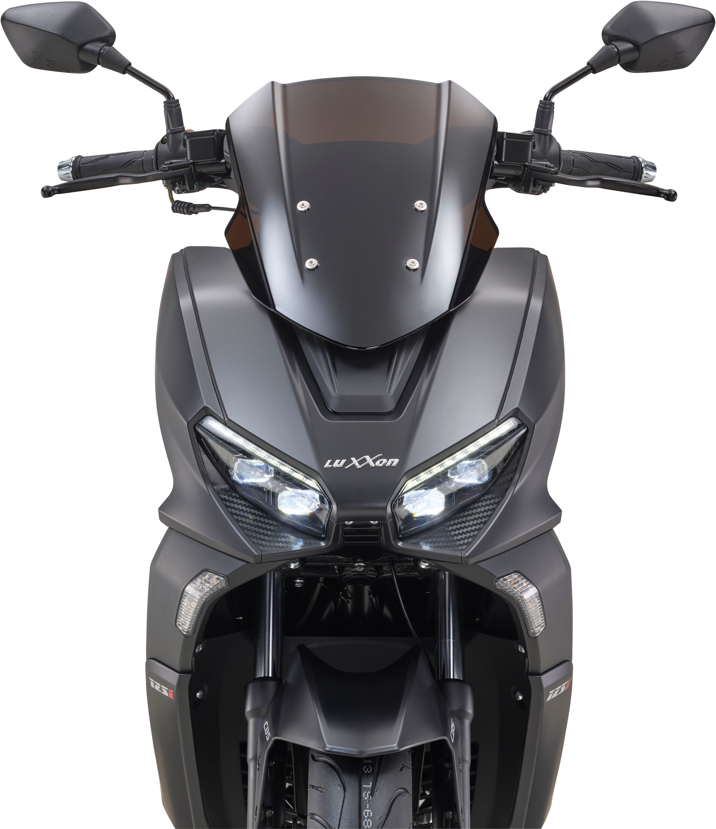 Luxxon Motorroller »Silvermax 125 (85 km/h), E5+, Maxi-Scooter, matt-anthrazit« 125 cm³ 85 km/h Euro5 9,9 Euro 5+, Windschild, CBS, USB-Anschluss, Maxi-Scooter, Keyless Go