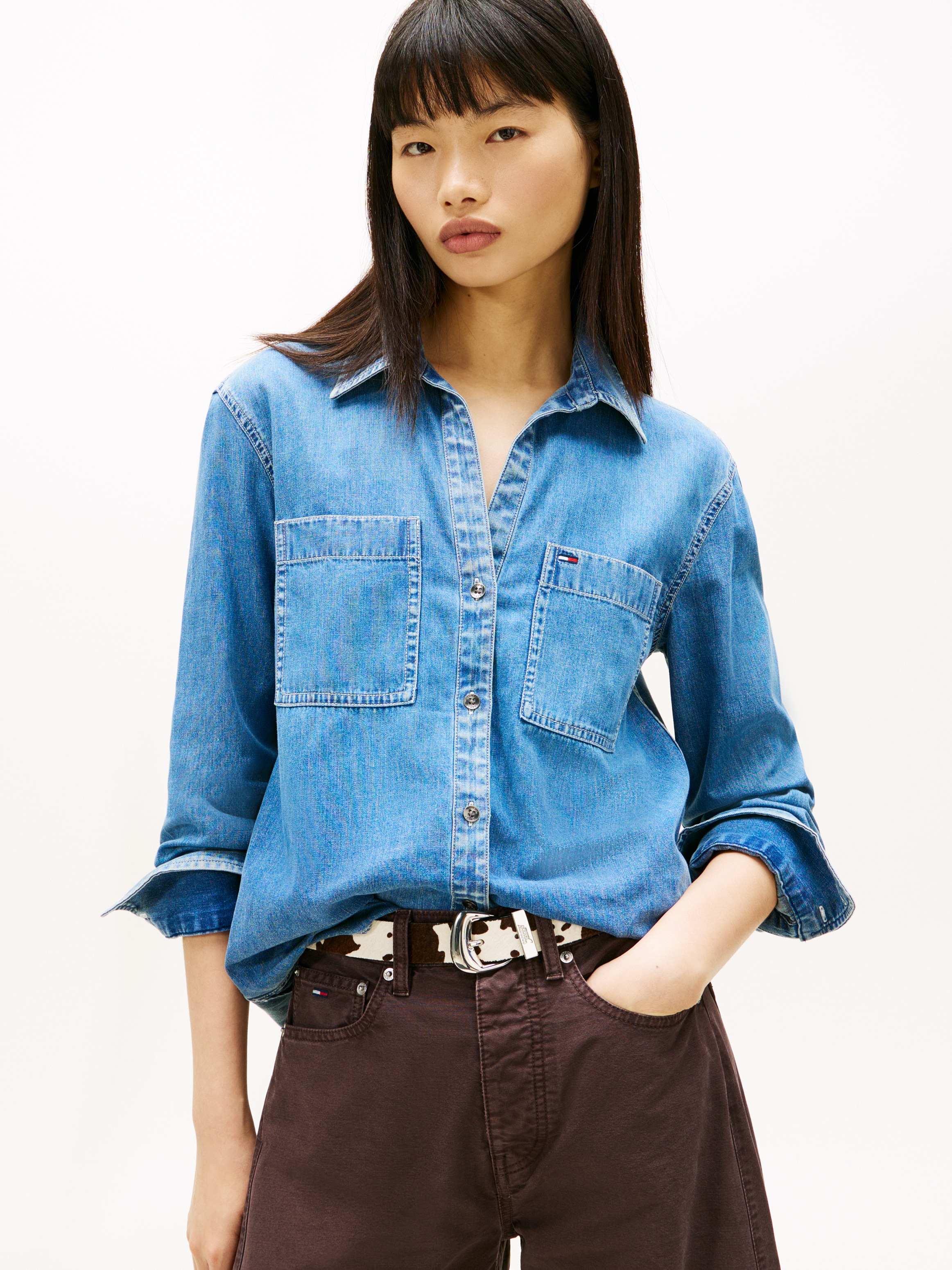 Tommy Jeans Jeansbluse "REGULAR FIT SHIRT" günstig online kaufen