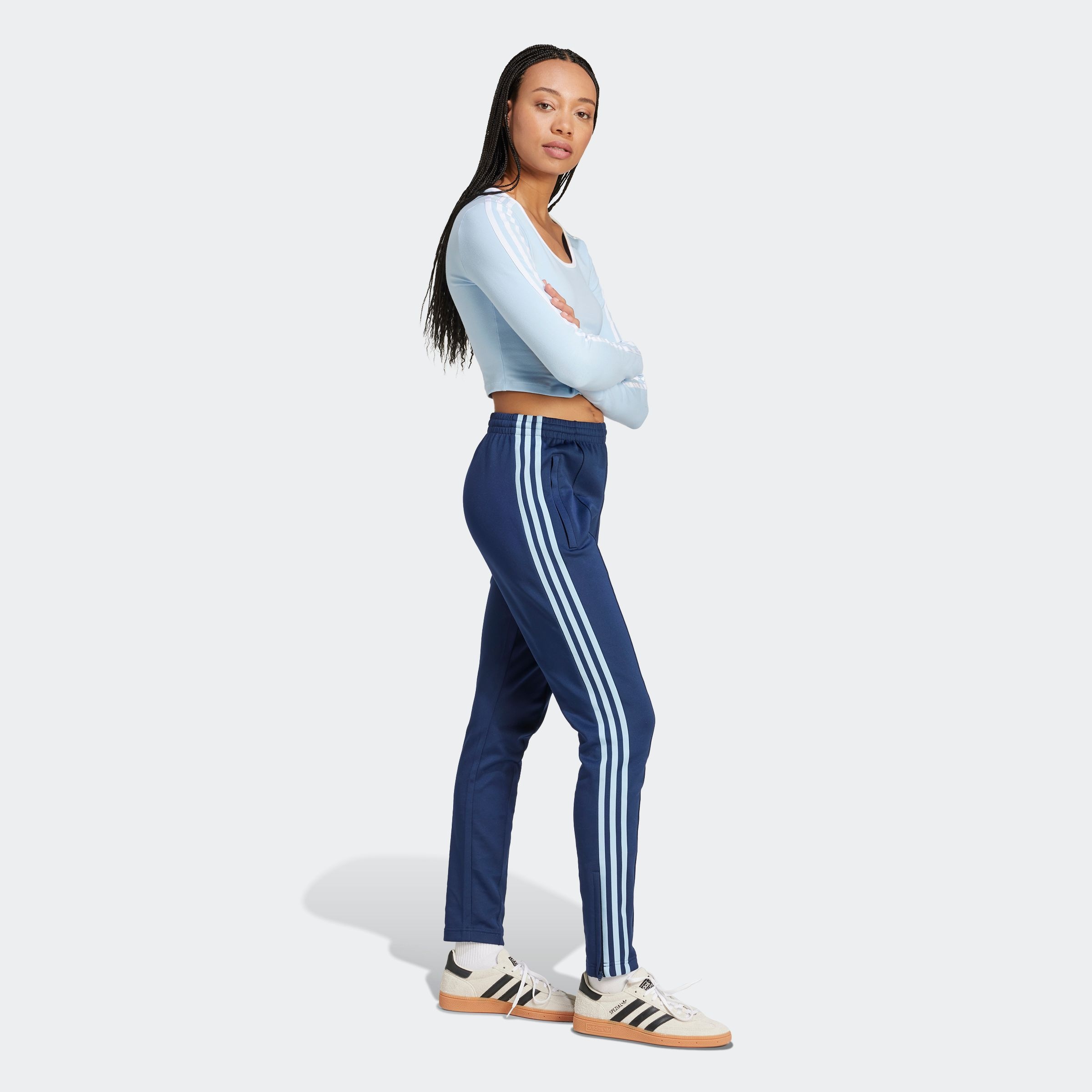 adidas Originals Langarmshirt »3S LS CROP«