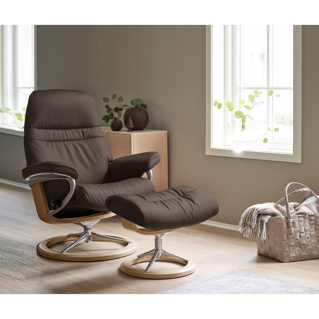 Stressless® Relaxsessel »Sunrise«, (Set, Relaxsessel mit Hocker)