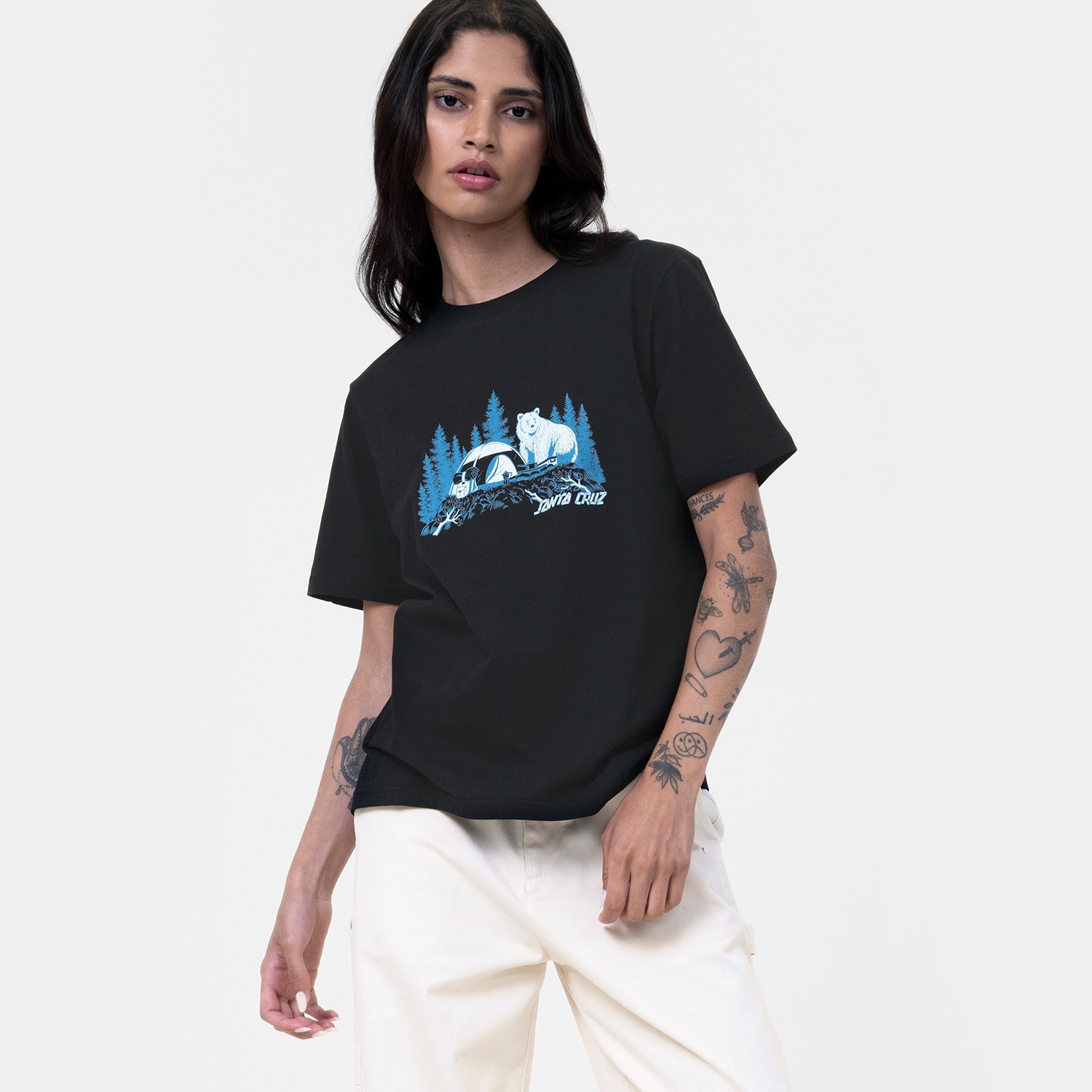 Santa Cruz T-Shirt "WOODLAND MINI STRIP FRONT T-SHIRT", (1 tlg.) günstig online kaufen