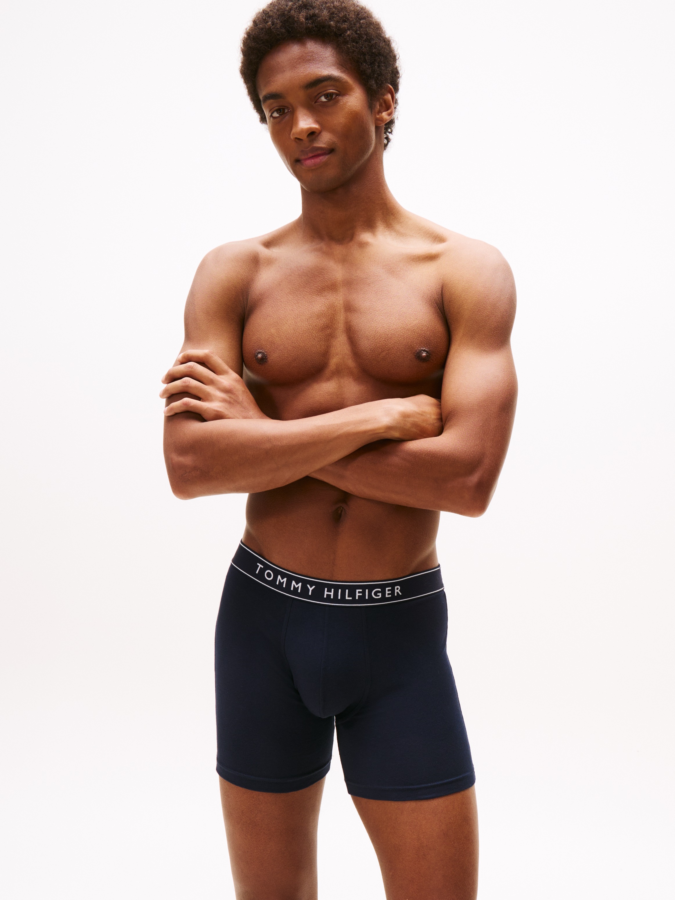 Thumbnail - Tommy Hilfiger Underwear Boxer "3P BOXER BRIEF DTM", (Packung, 3 St., 3er), mit Logobund