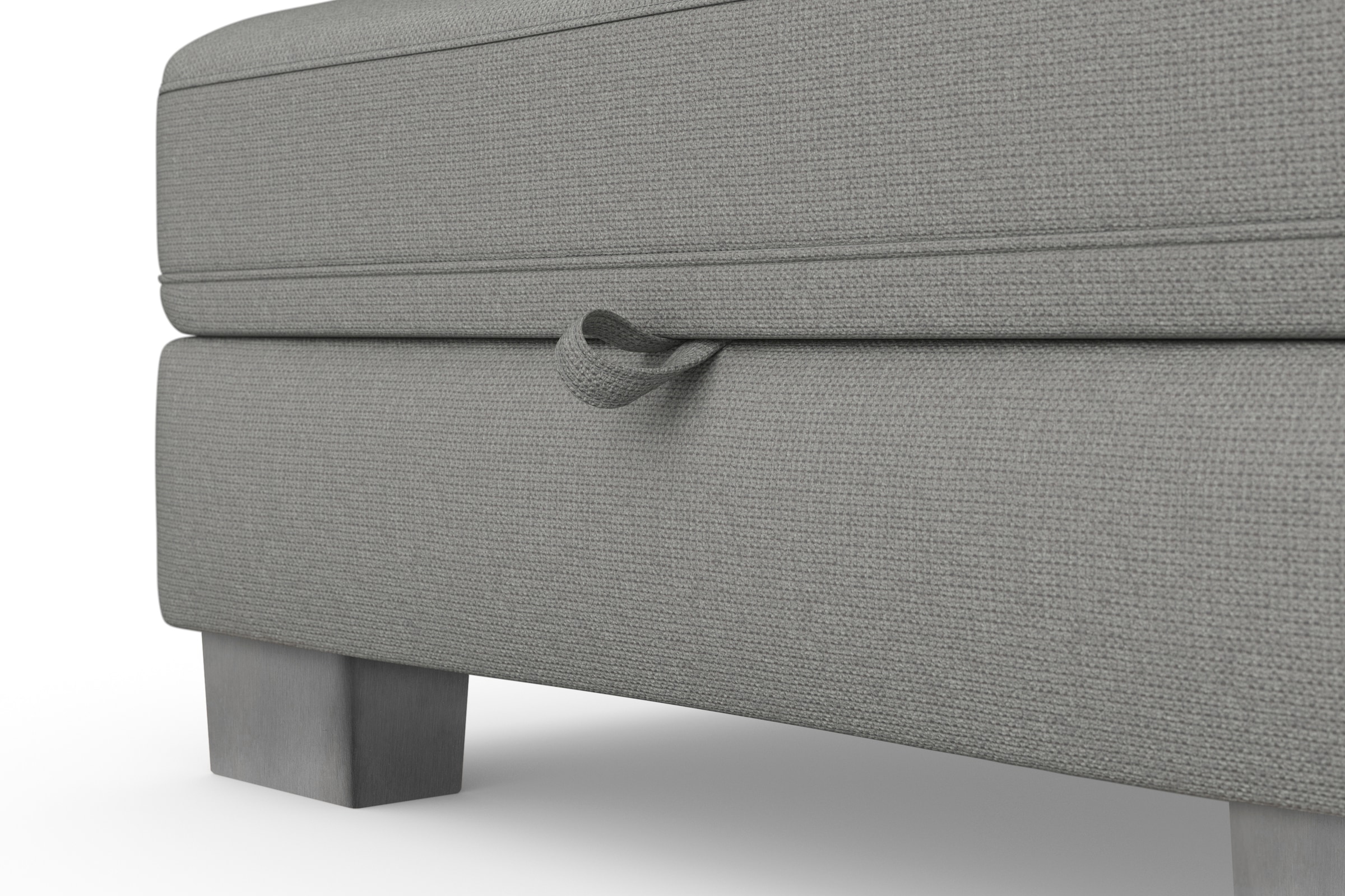 sit&more Ecksofa »Dundee L-Form«, mit Federkern und Edelstahlfüßen, wahlweise mit Kopfteilverstellung