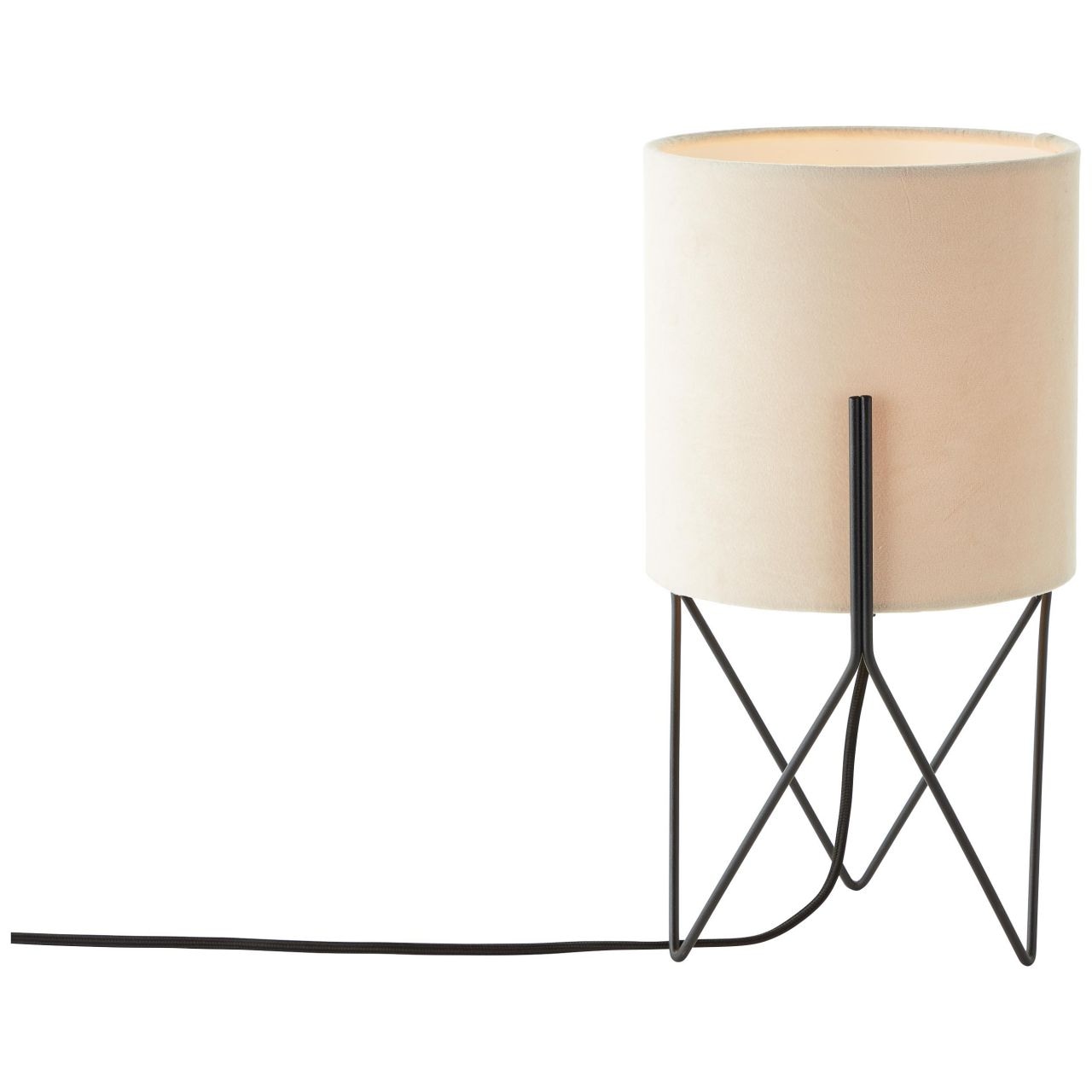 Tischlampe BAUR »Atami«, 1 schwarz/beige Tischleuchte | flammig-flammig, Brilliant