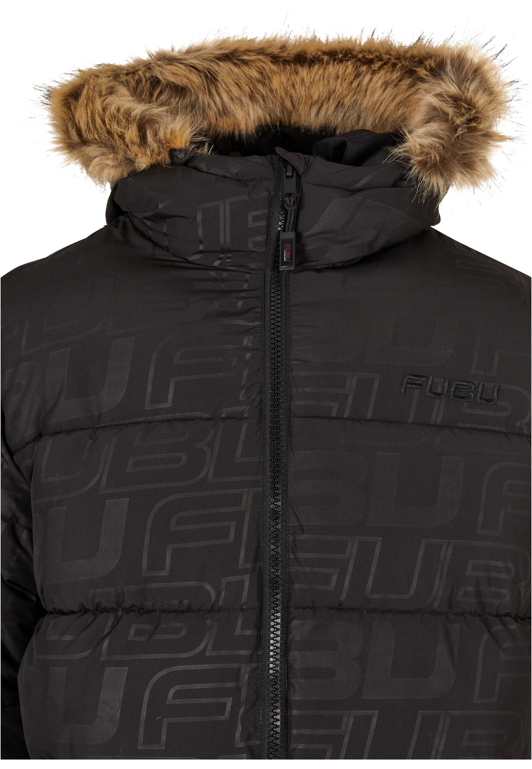 Fubu Winterjacke »Fubu Herren FM224-039-2 FUBU Corporate AOP Puffer Jacket«, (1 St.), mit Kapuze