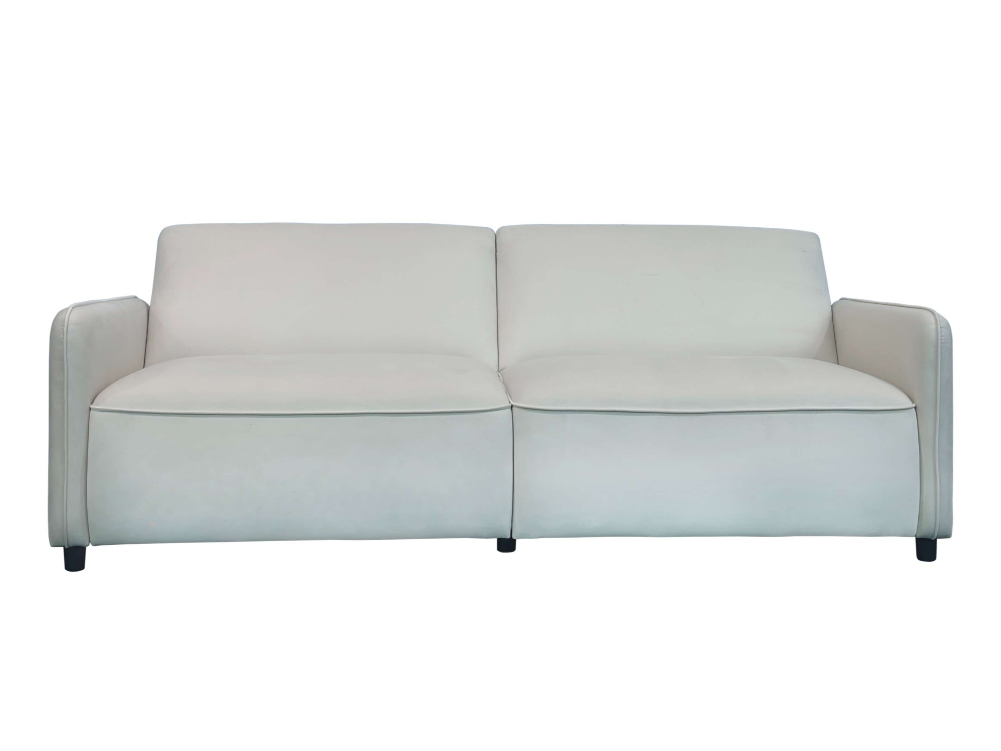 Dorel Home 3-Sitzer "Allie Curved Schlafsofa 209 cm" Bettfunktion (110/190), verstellbare Rückenlehne, Cord u. Velours