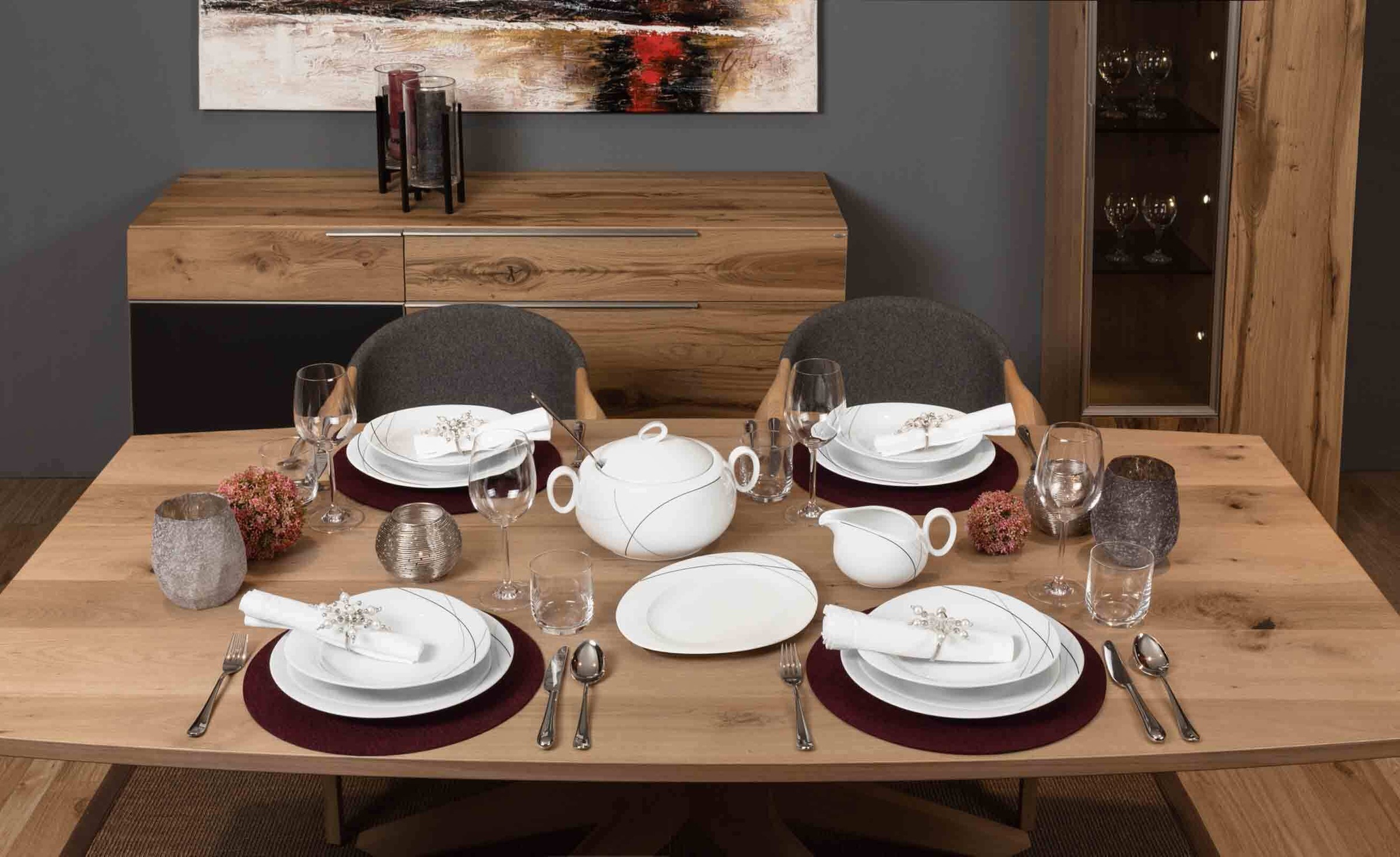 Seltmann Weiden Servierplatte "Servierplatte Trio Highline 35 x 27 cm weiß- günstig online kaufen