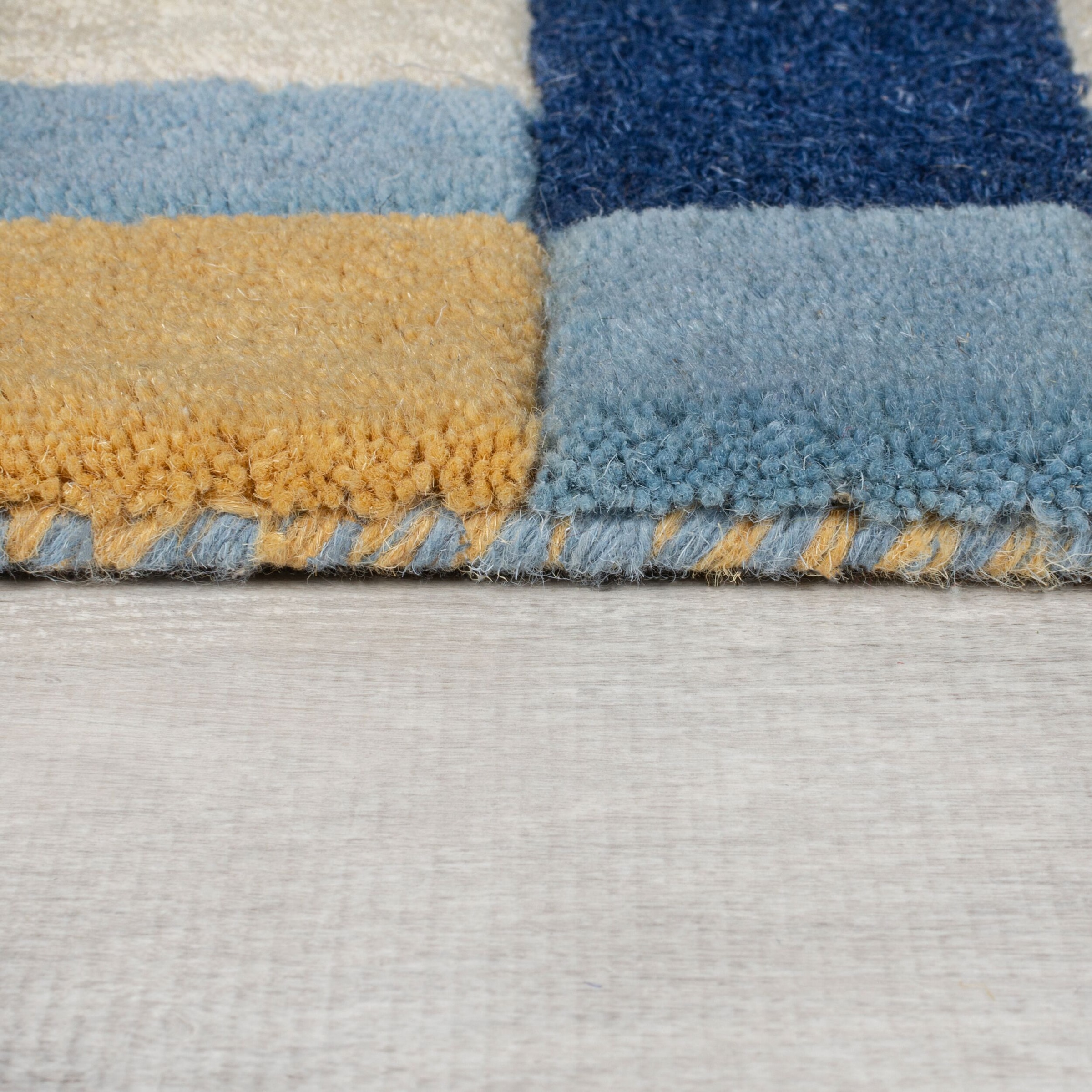 FLAIR RUGS Wollteppich »Kai Wool Border«, rechteckig, 10 mm Höhe, Kai Wool Border Läufer Teppich