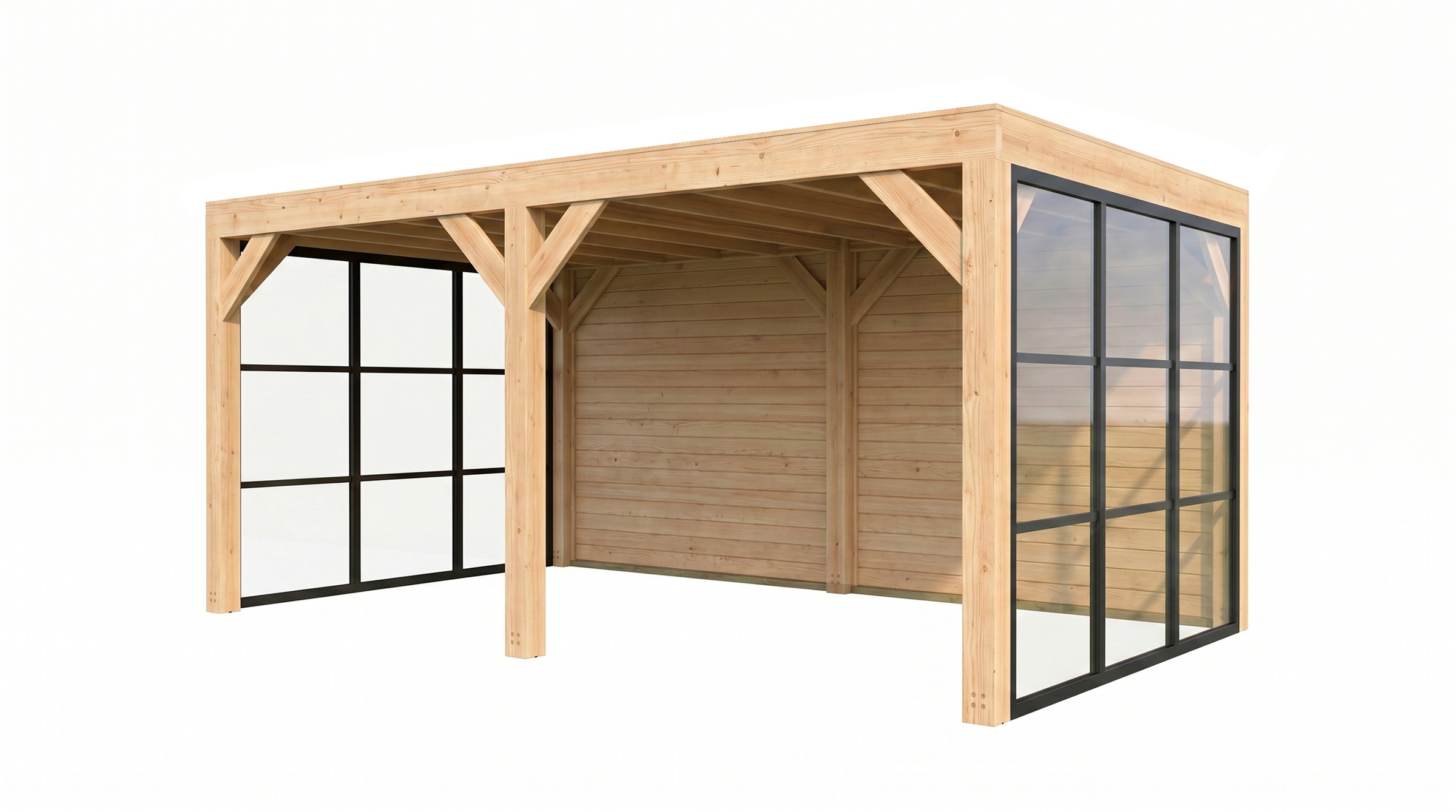 weka Holzpavillon »Lumley Lauben-Set Gr. 3.1« BxTxH: 307x499x245 cm