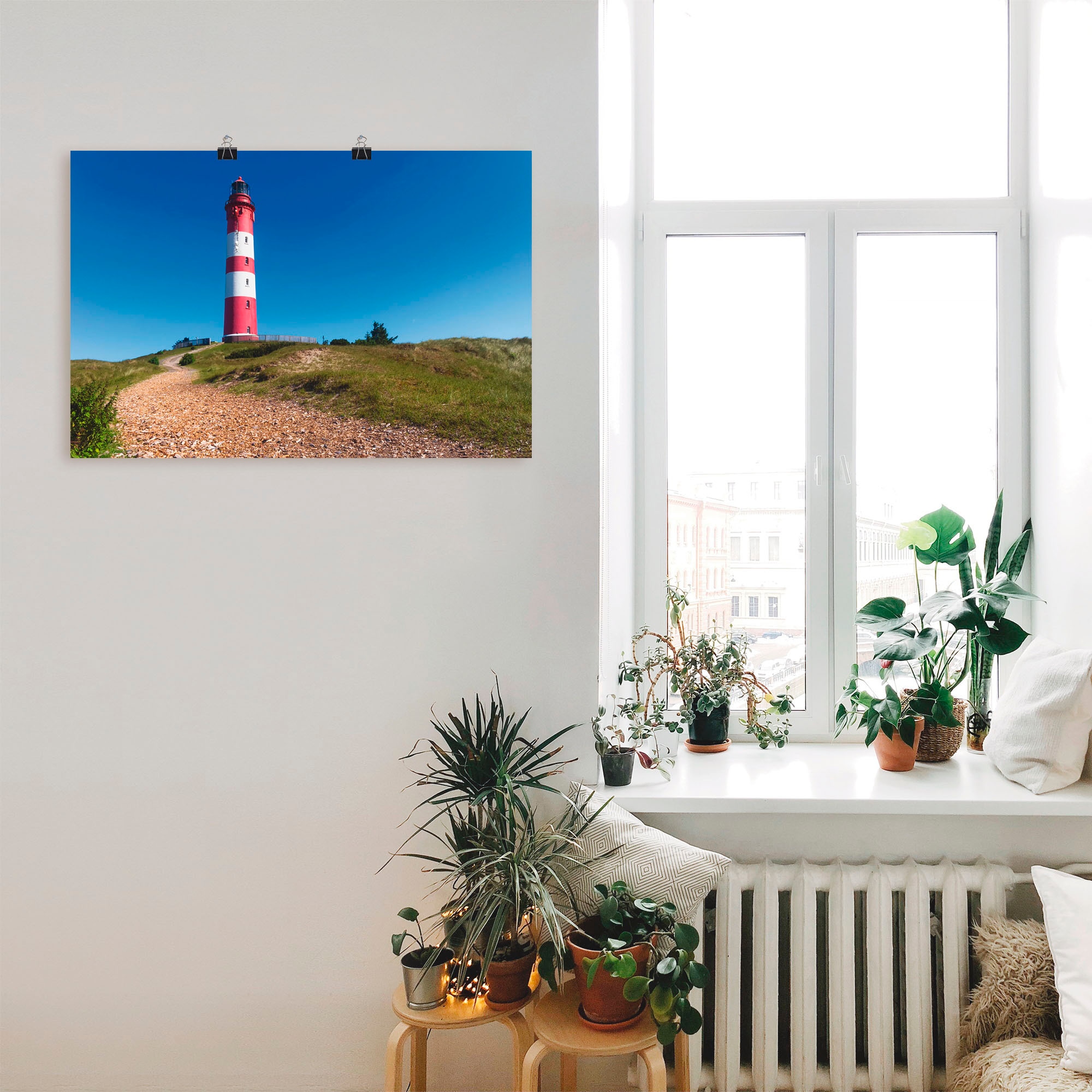 (1 Leinwandbild, | Leuchtturm Amrum«, St.), Alubild, BAUR Insel kaufen oder »Weg Wandbild zum Poster als Größen Wandaufkleber Artland - in Gebäude, versch.