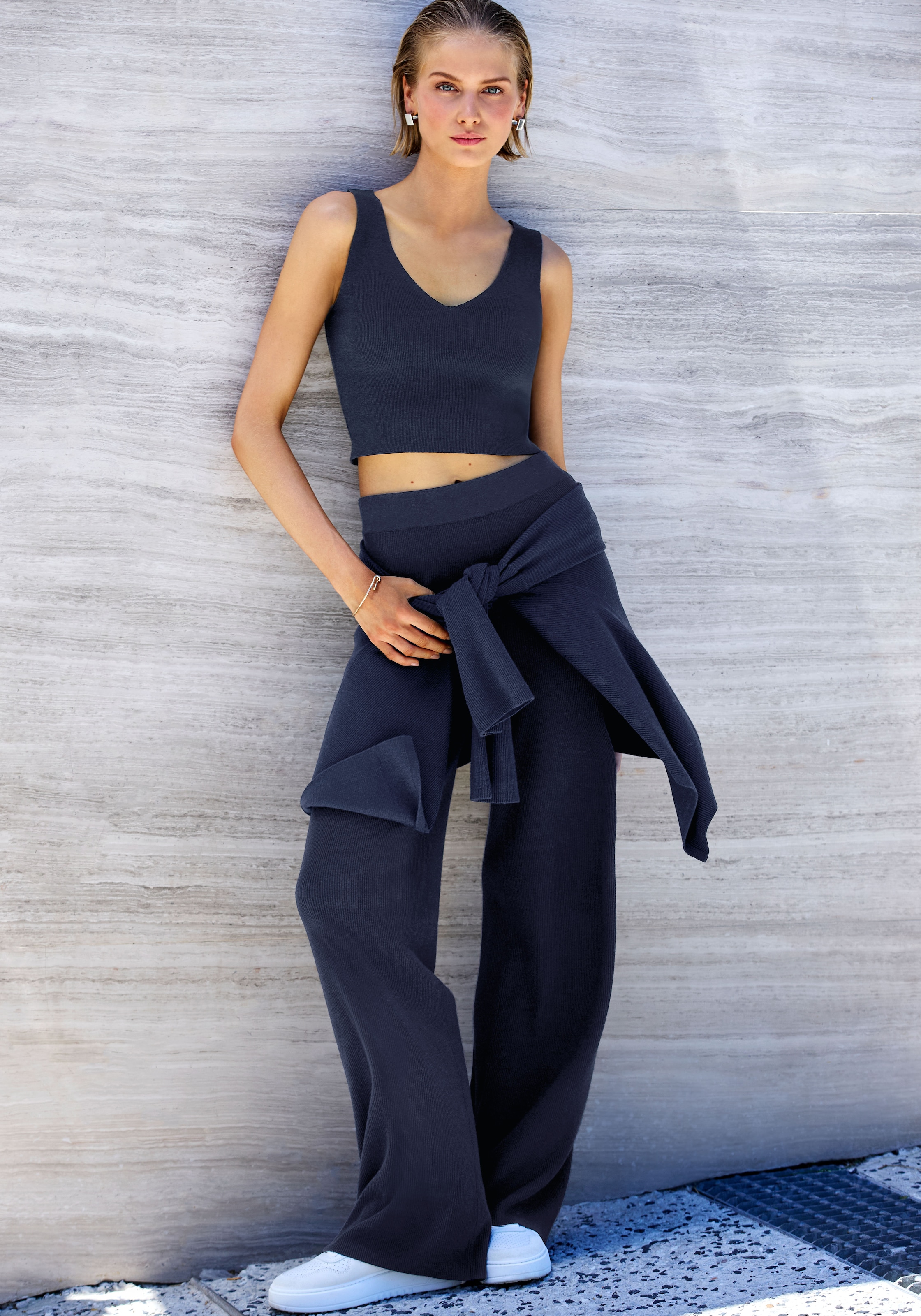 Copenhagen Studios Strickhose, aus hochwertigem Rippstrick günstig online kaufen