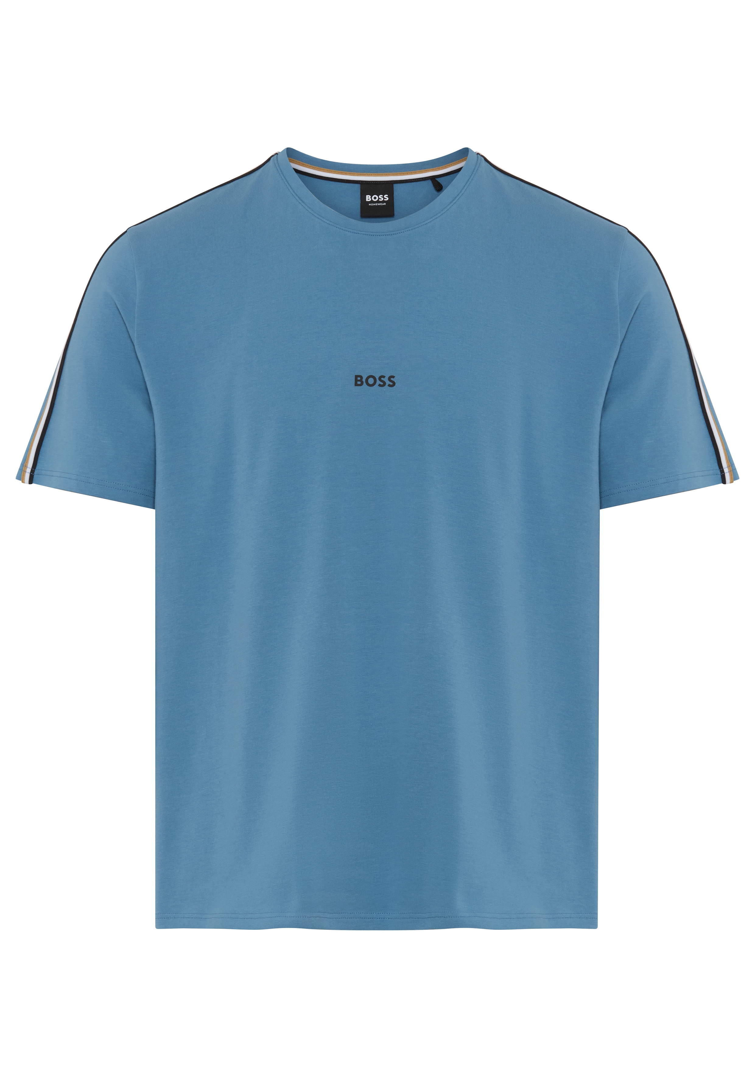 BOSS T-Shirt "Unique" aus elastischer Baumwolle mit Tape-Details, regular fit