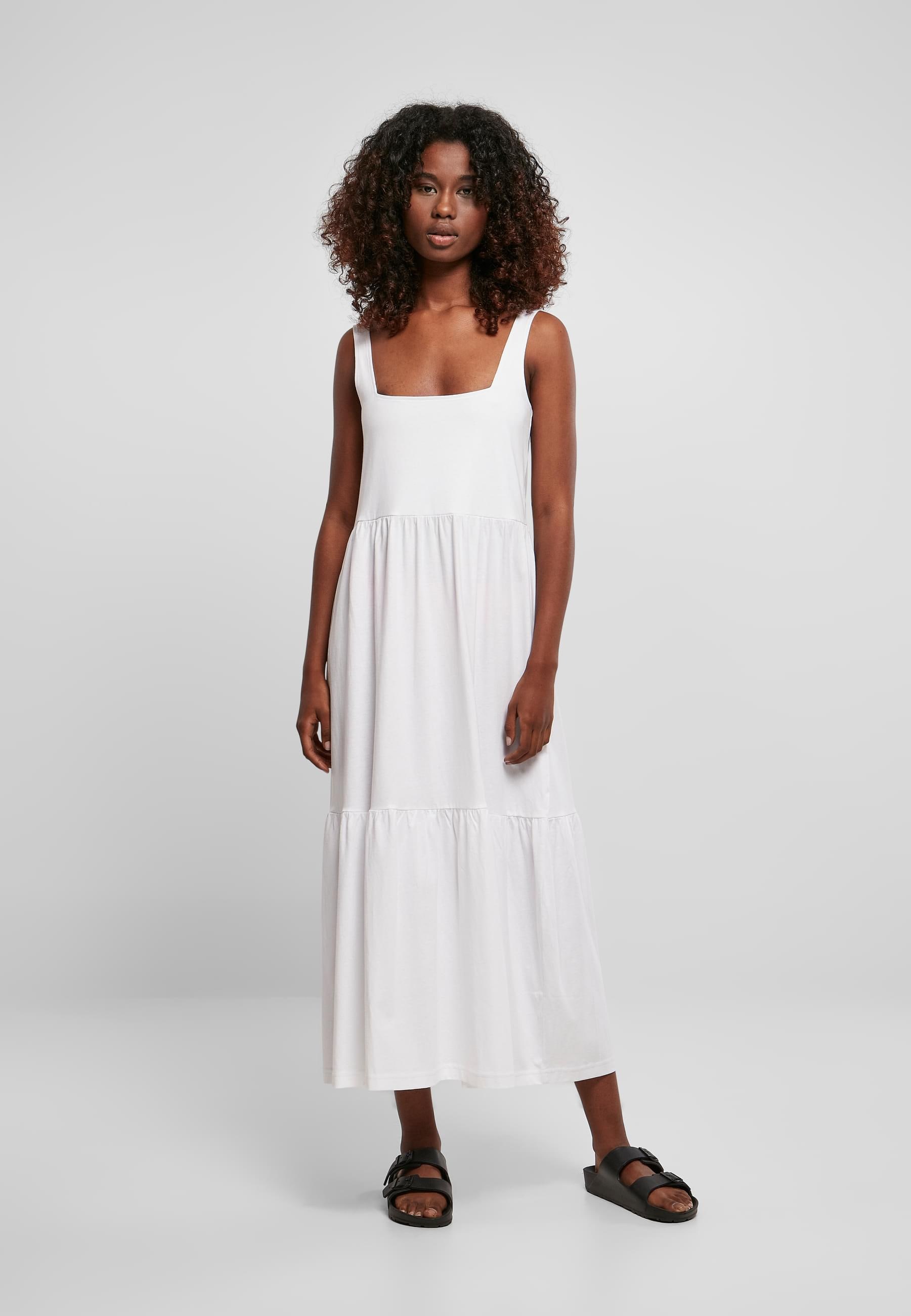 URBAN CLASSICS Shirtkleid »Urban Classics Damen Ladies 7/8 Length Valance Summer Dress«, (1 tlg.)
