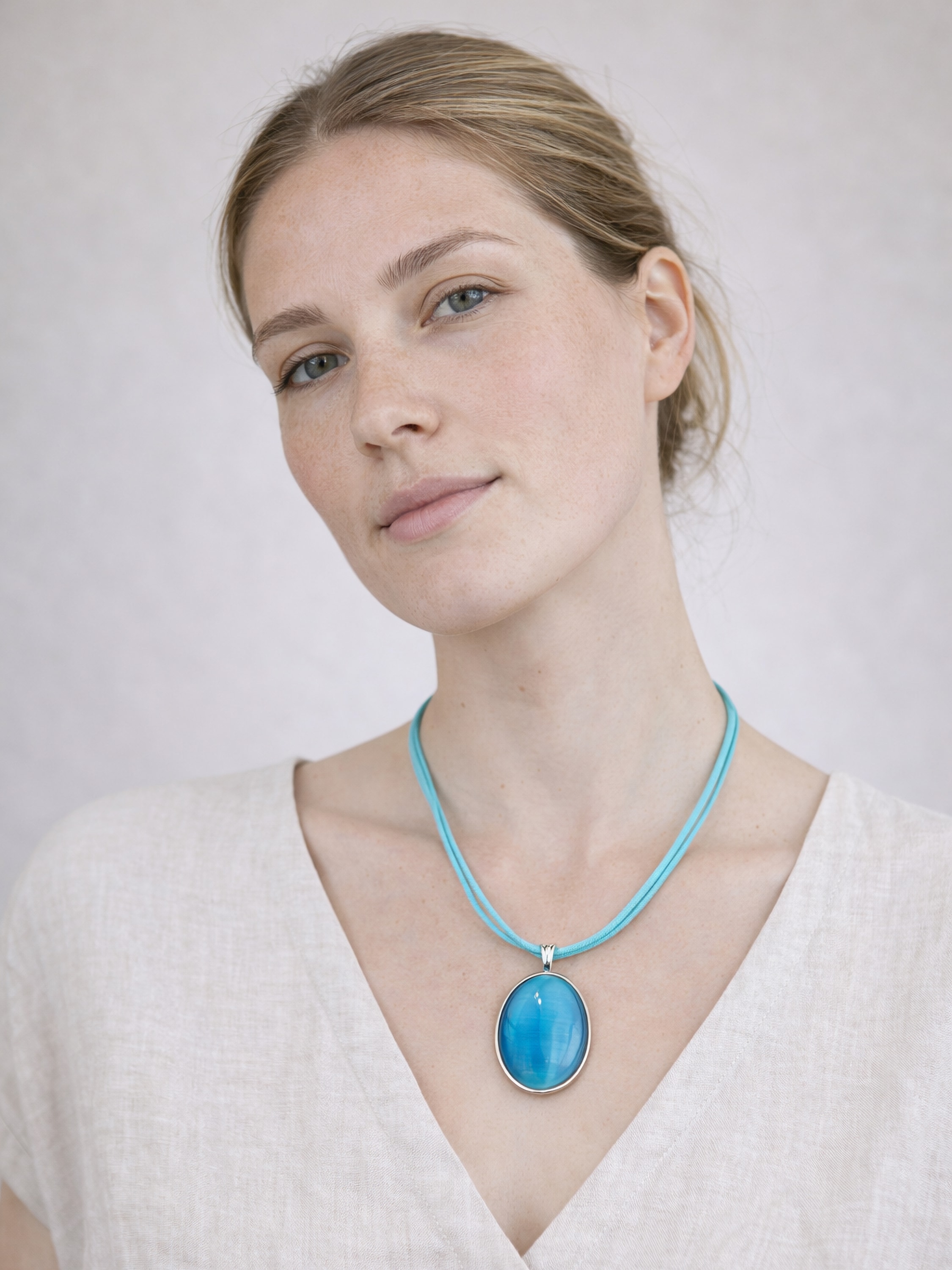 COLLEZIONE ALESSANDRO Kette mit Anhänger "Stone" ovaler Anhänger günstig online kaufen