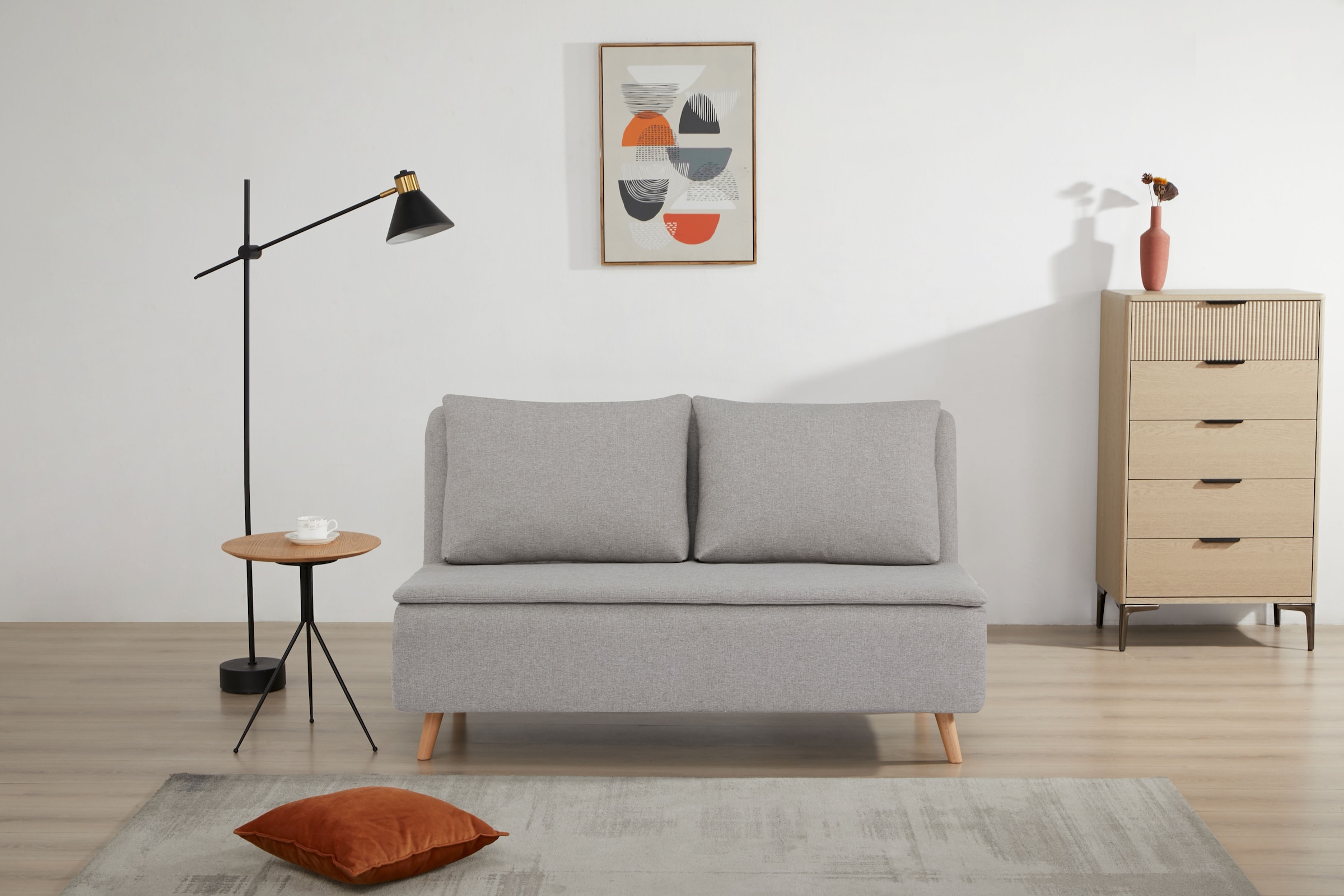 INOSIGN 2-Sitzer "AINSLEY 140 cm, Schlafsofa", Verstellbare Rückenlehne und günstig online kaufen