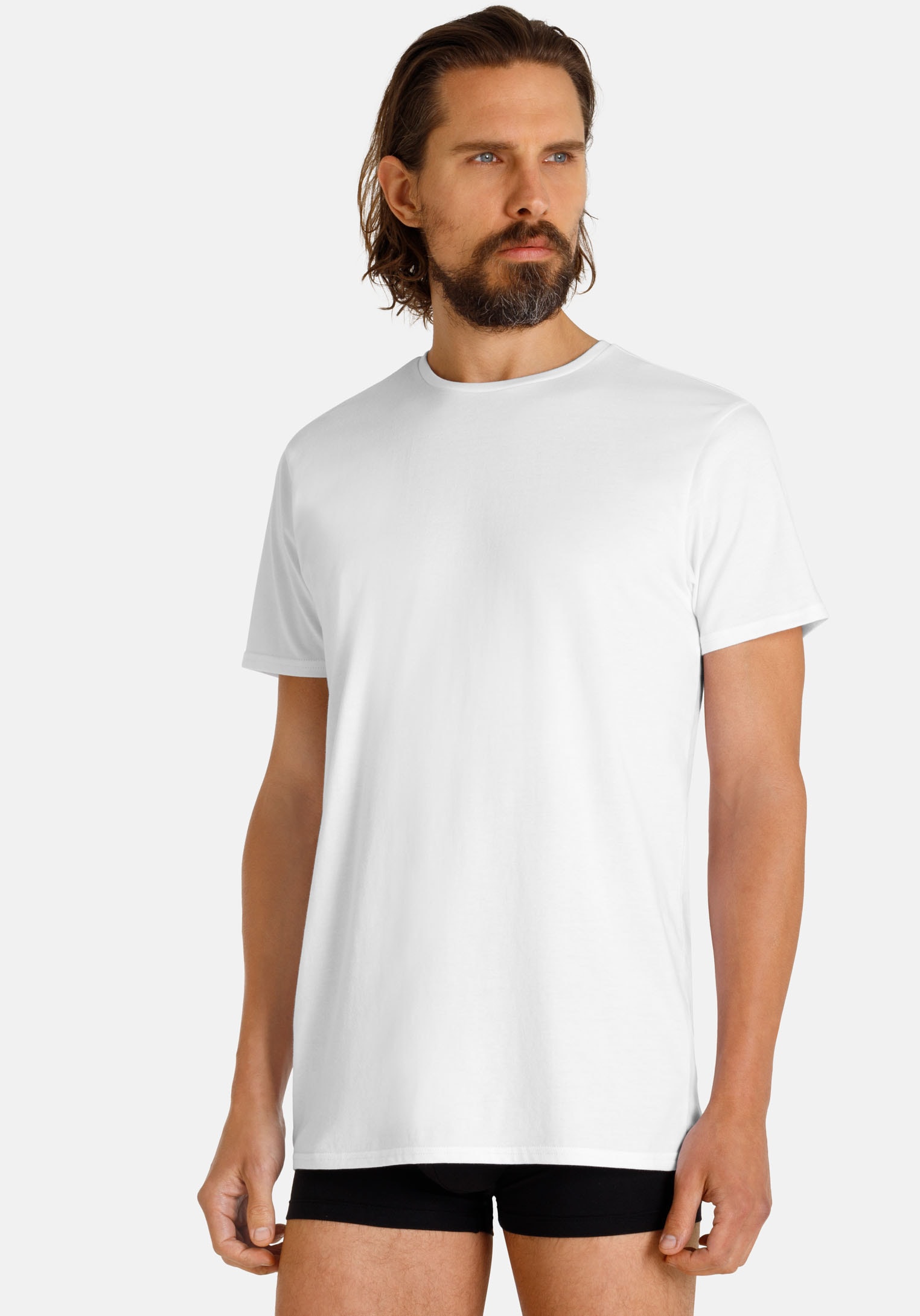 Camano T-Shirt »comfort«, (2er Pack), mit Rundhalsausschnitt