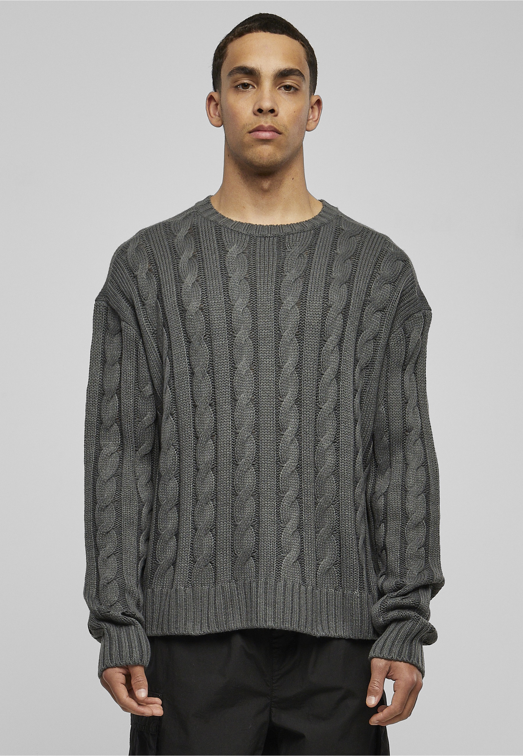 URBAN CLASSICS Fleecepullover »Urban Classics Herren Boxy Sweater«, 1 Stk.
