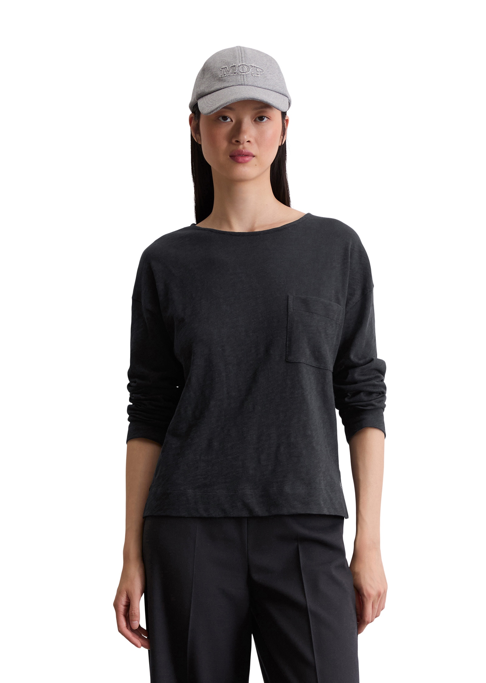 Marc OPolo Langarmshirt "aus Slub Jersey" günstig online kaufen