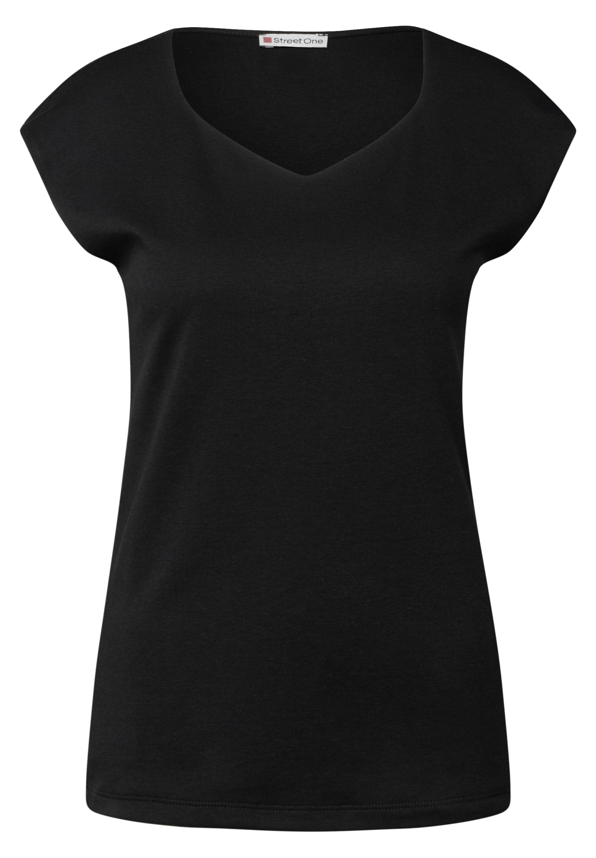 STREET ONE V-Shirt, doppellagig