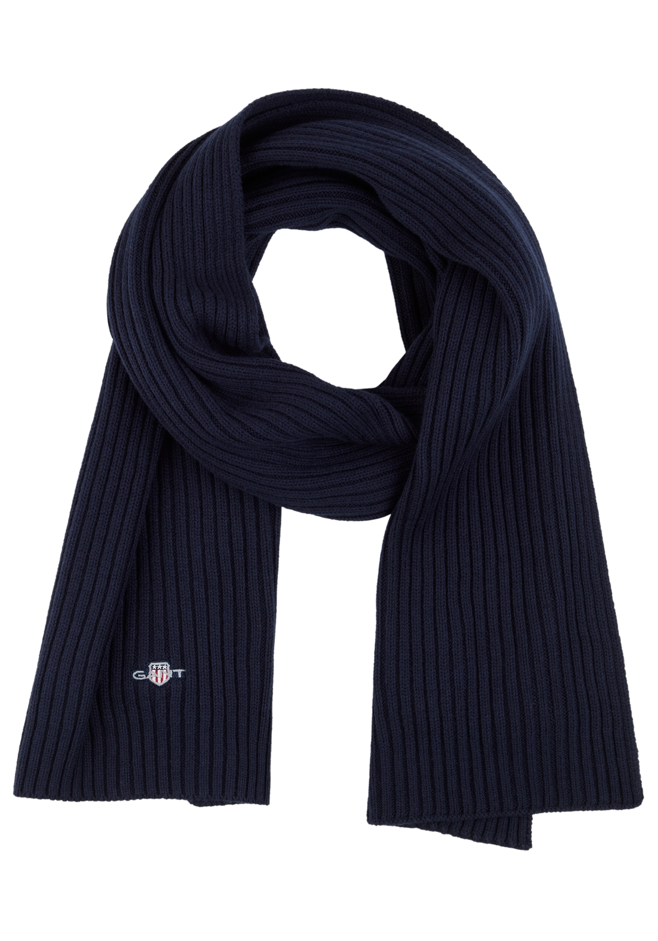 Gant Strickschal "COTTON BLEND LOGO" günstig online kaufen