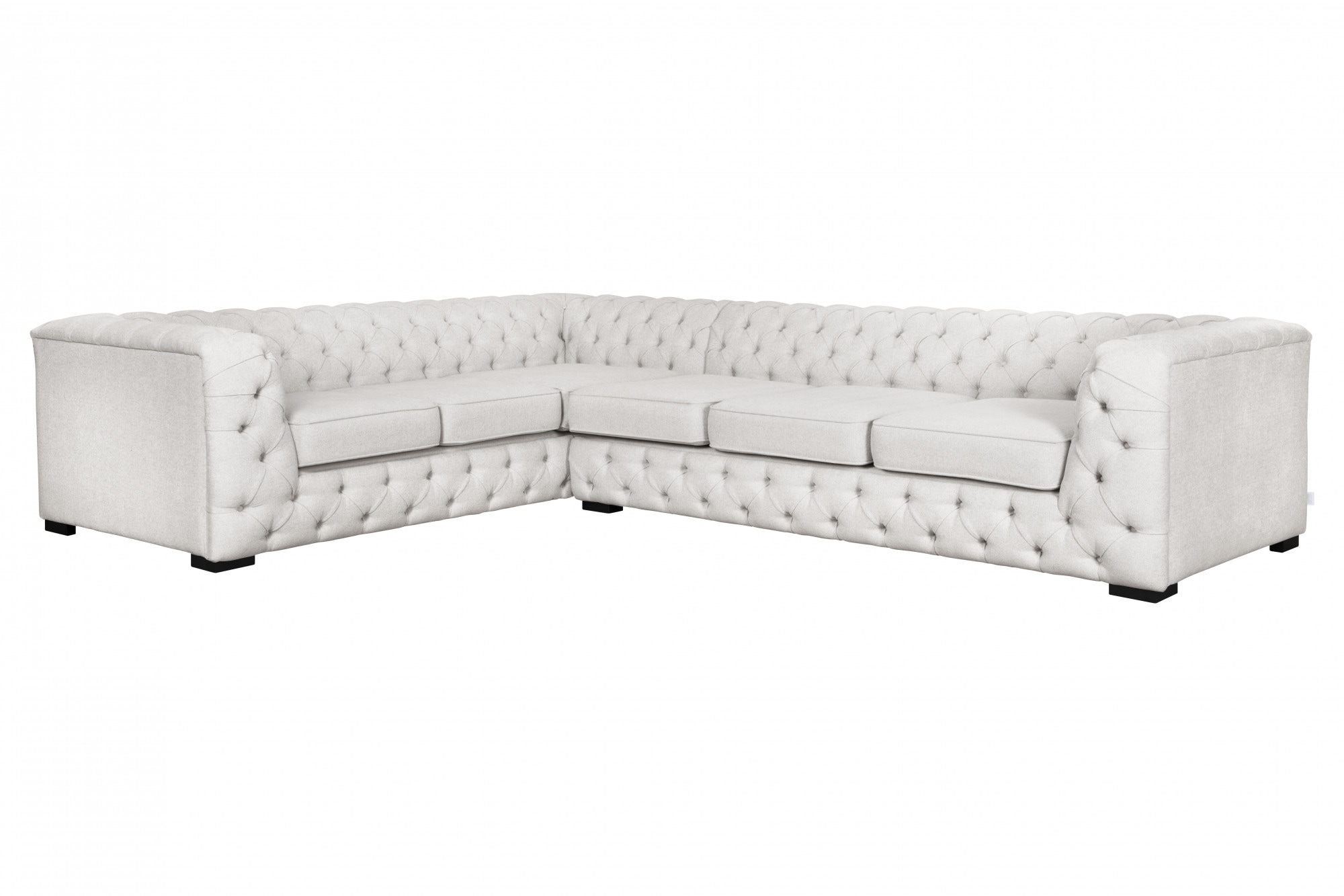 Guido Maria Kretschmer Home&Living Chesterfield-Sofa "KALINA L-Form", hochwertig Chesterfield-Ausführung