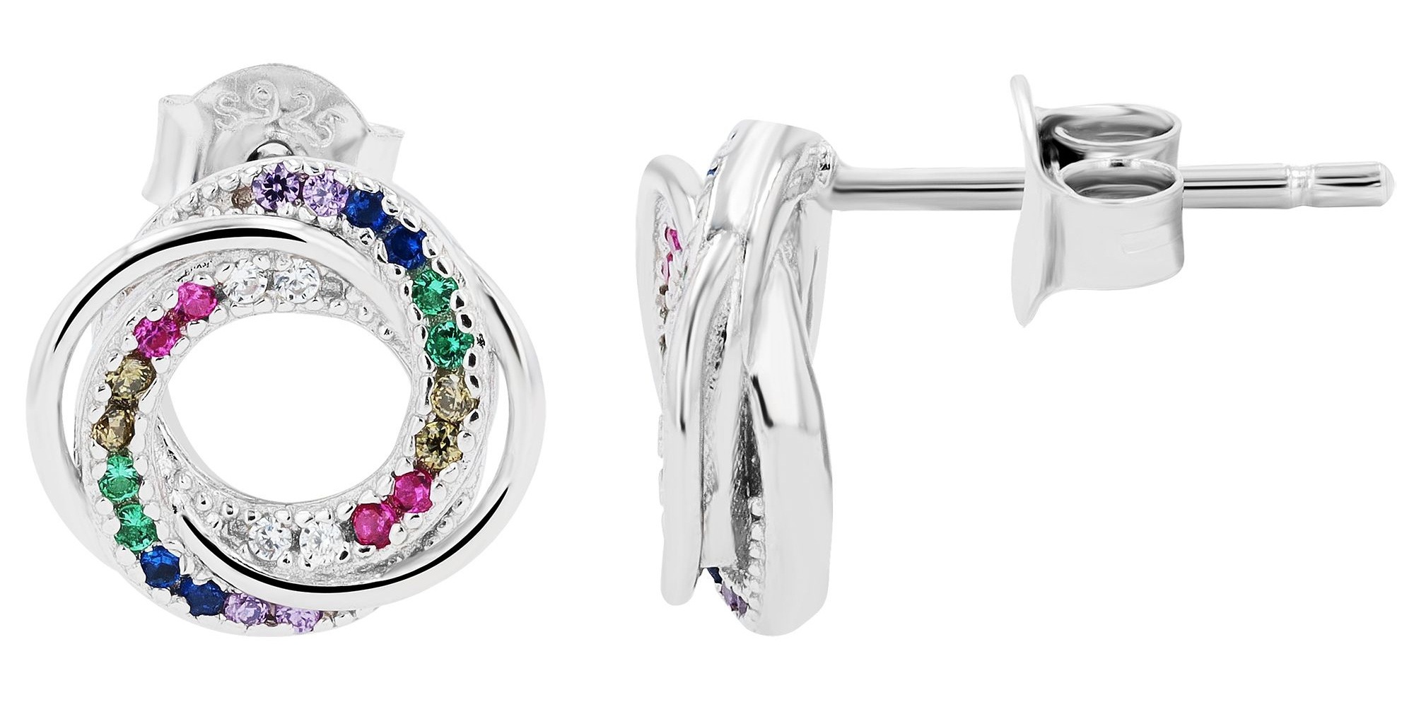 Adelia´s Paar Ohrhänger "Damen Ohrringe – Ohrstecker aus 925 Silber mit Zir günstig online kaufen