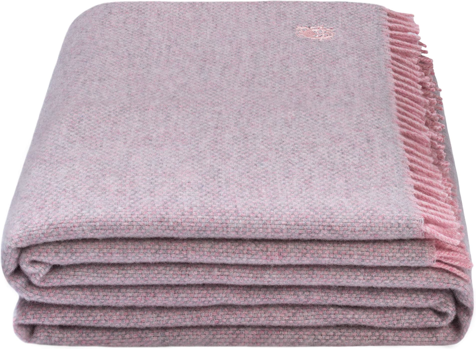 ZOEPPRITZ1828 Wohndecke "Must Relax" klassisches unifarbenes Plaid aus dicker reiner Schurwolle