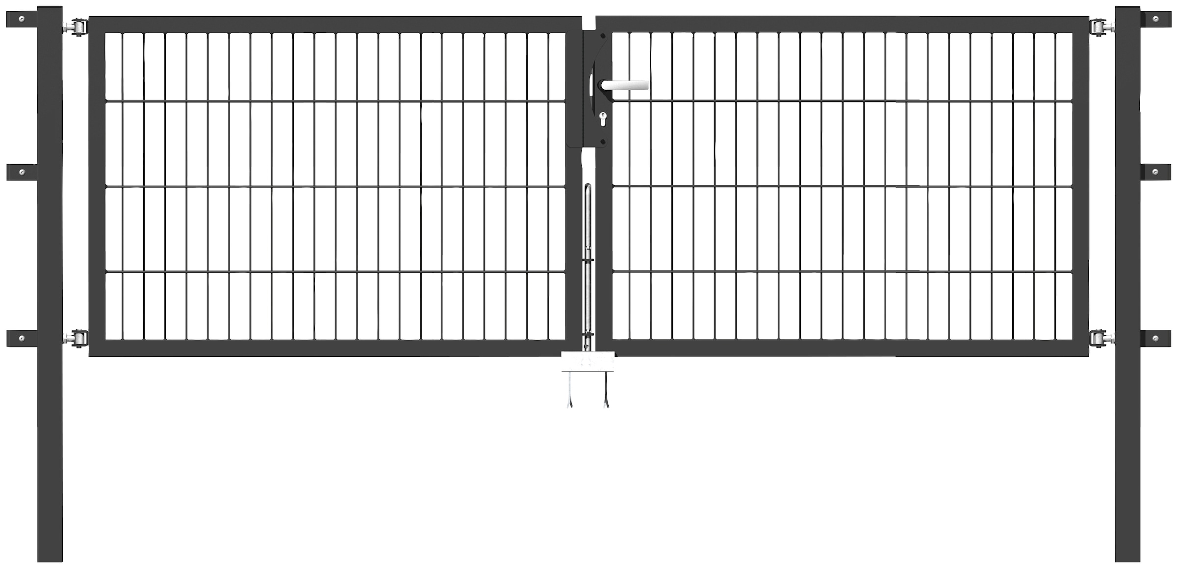 Alberts Zaundoppeltür "Flexo", 250 cm Breite, in versch. Höhen