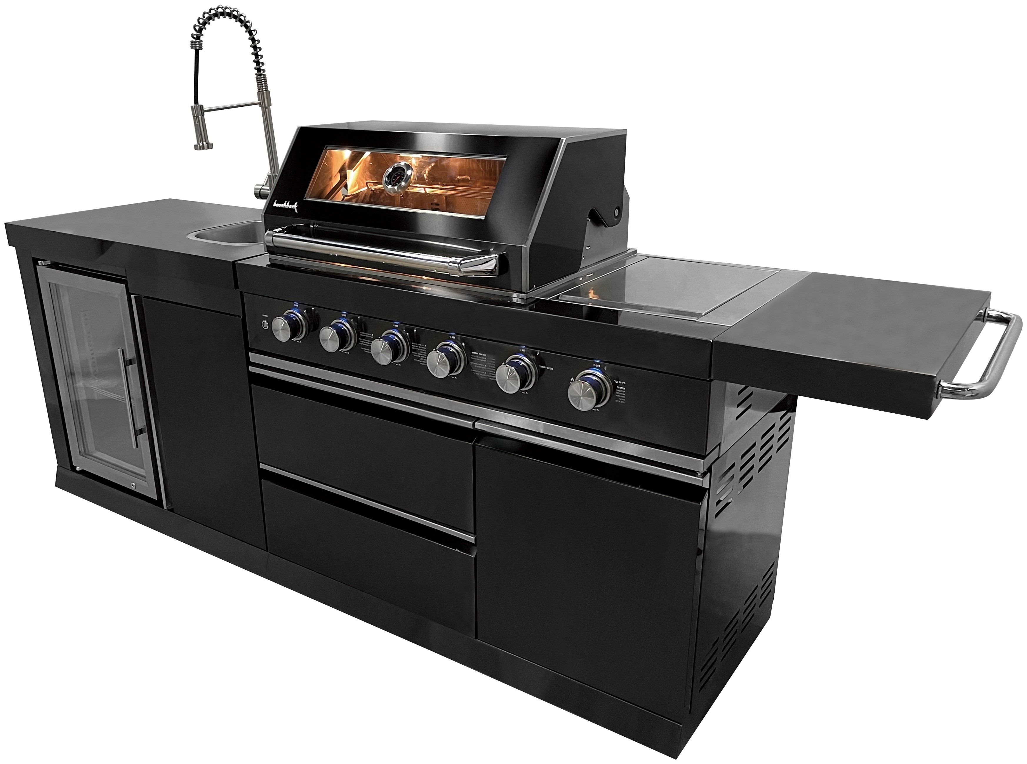 Thumbnail - Buschbeck Outdoor-Küche ""Cambridge" mit Gasgrill und Kühlschrank", BxTxH: 262x60x119 cm