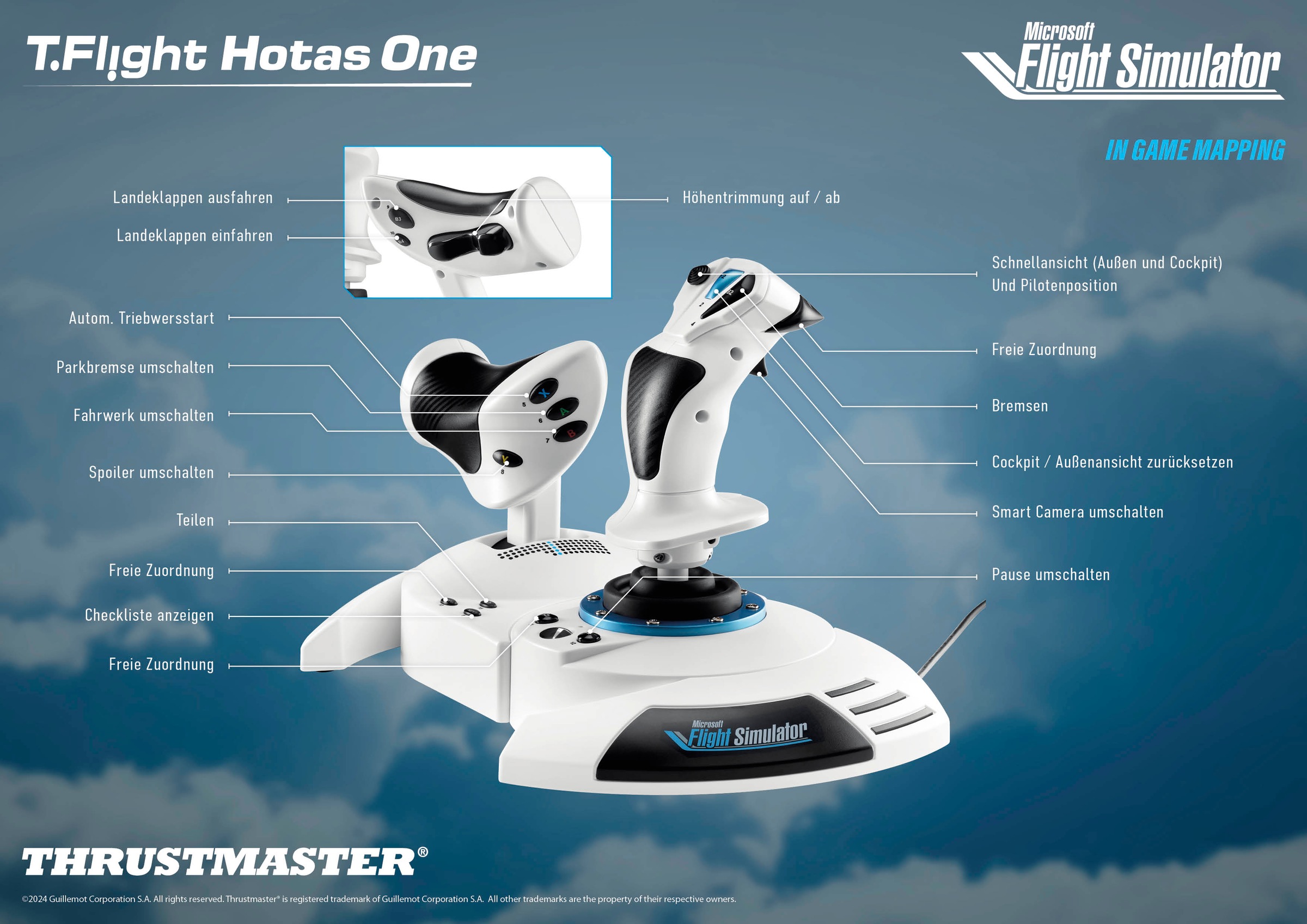 Thrustmaster Joystick »T.Flight Hotas One Microsoft Flight Simulator Edition«