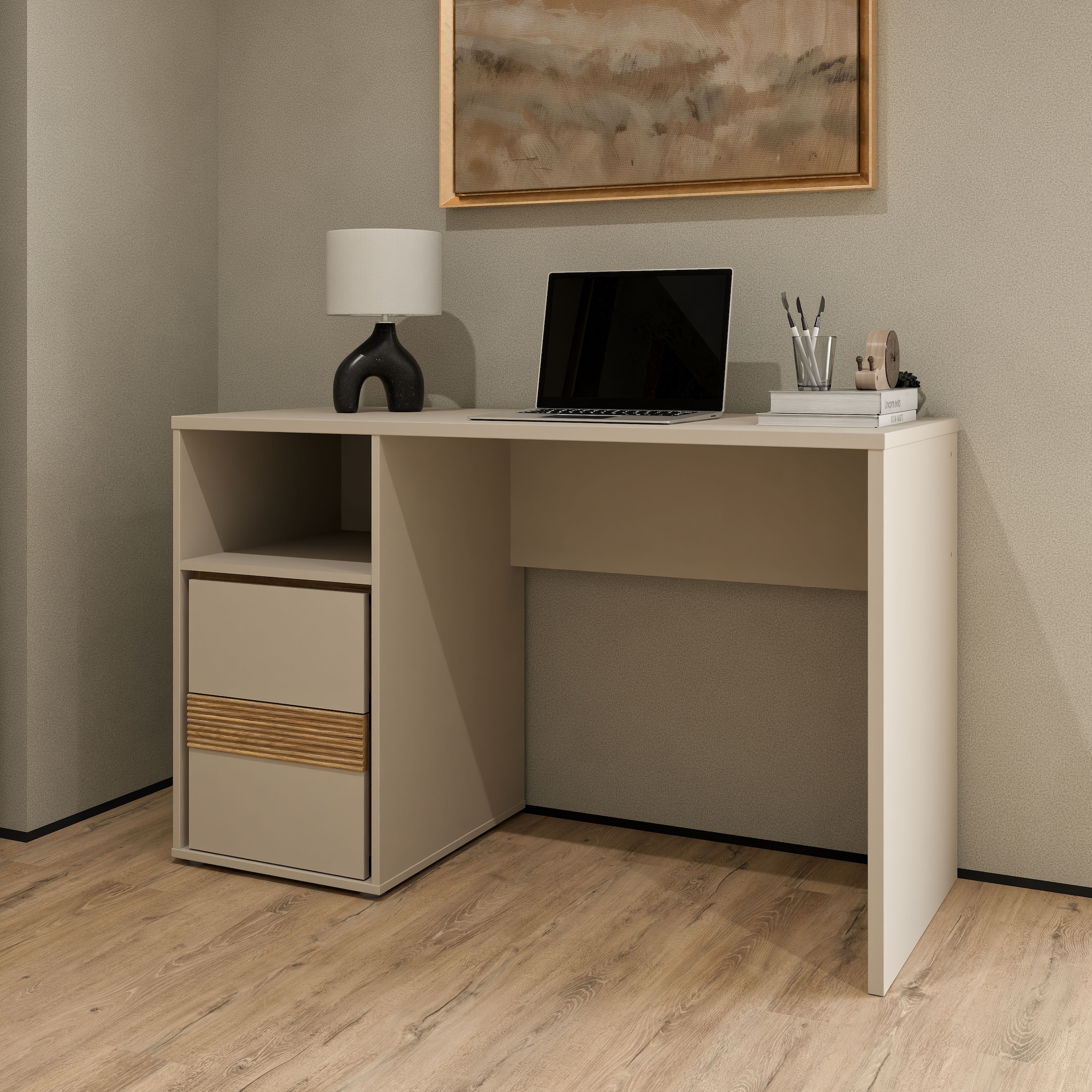 FORTE Schreibtisch, B/H/T 119,7/75,7/50,2