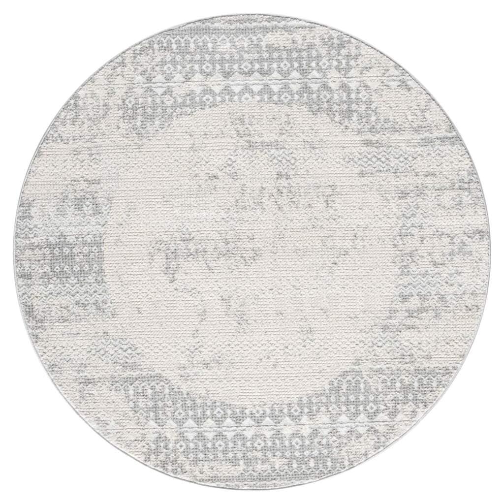 Carpet City Teppich »ANTIK232«, rund, 10 mm Höhe, Kurzflor, 3D-Optik, Klassisch-Modern für Wohnzimmer, Schlafzimmer