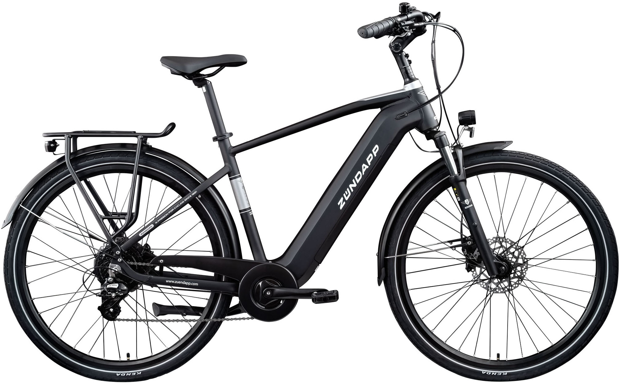 Zündapp »Z810« 24 Gang Shimano Altus RD-M310 Schaltwerk Kettenschaltung Heckmotor 250 W Pedelec, Elektrofahrrad für Herren