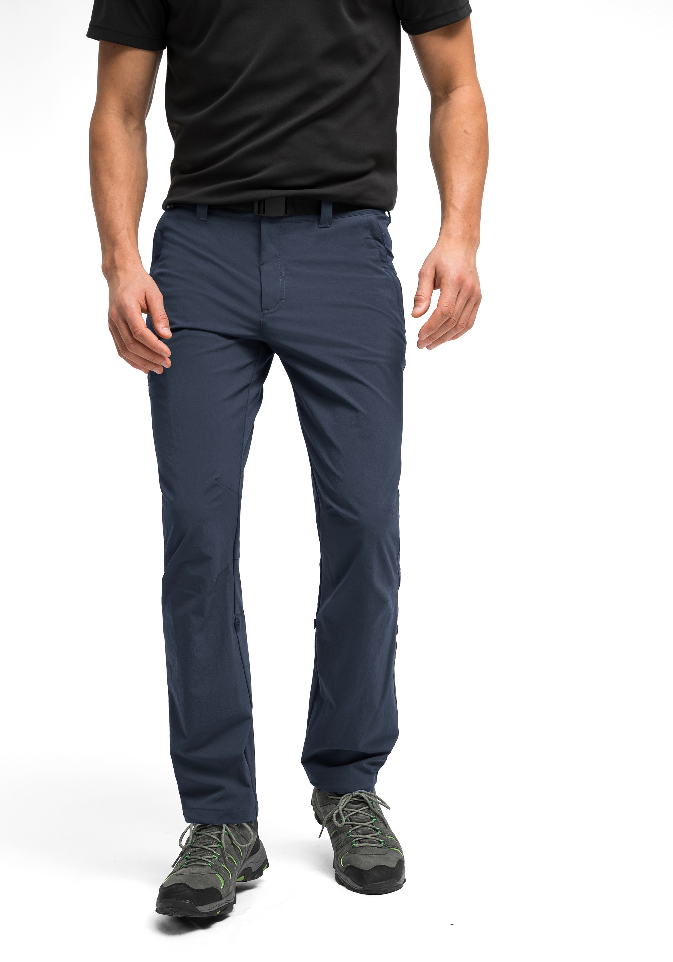 Funktionshose MAIER SPORTS "Nil", Herren, Gr. 50, Normalgrößen, grau, 90% Polyamid, 10% Elasthan, Hosen Funktionshose, Herren Wanderhose, atmungsaktive Outdoor-Hose mit Roll up Funktion 3