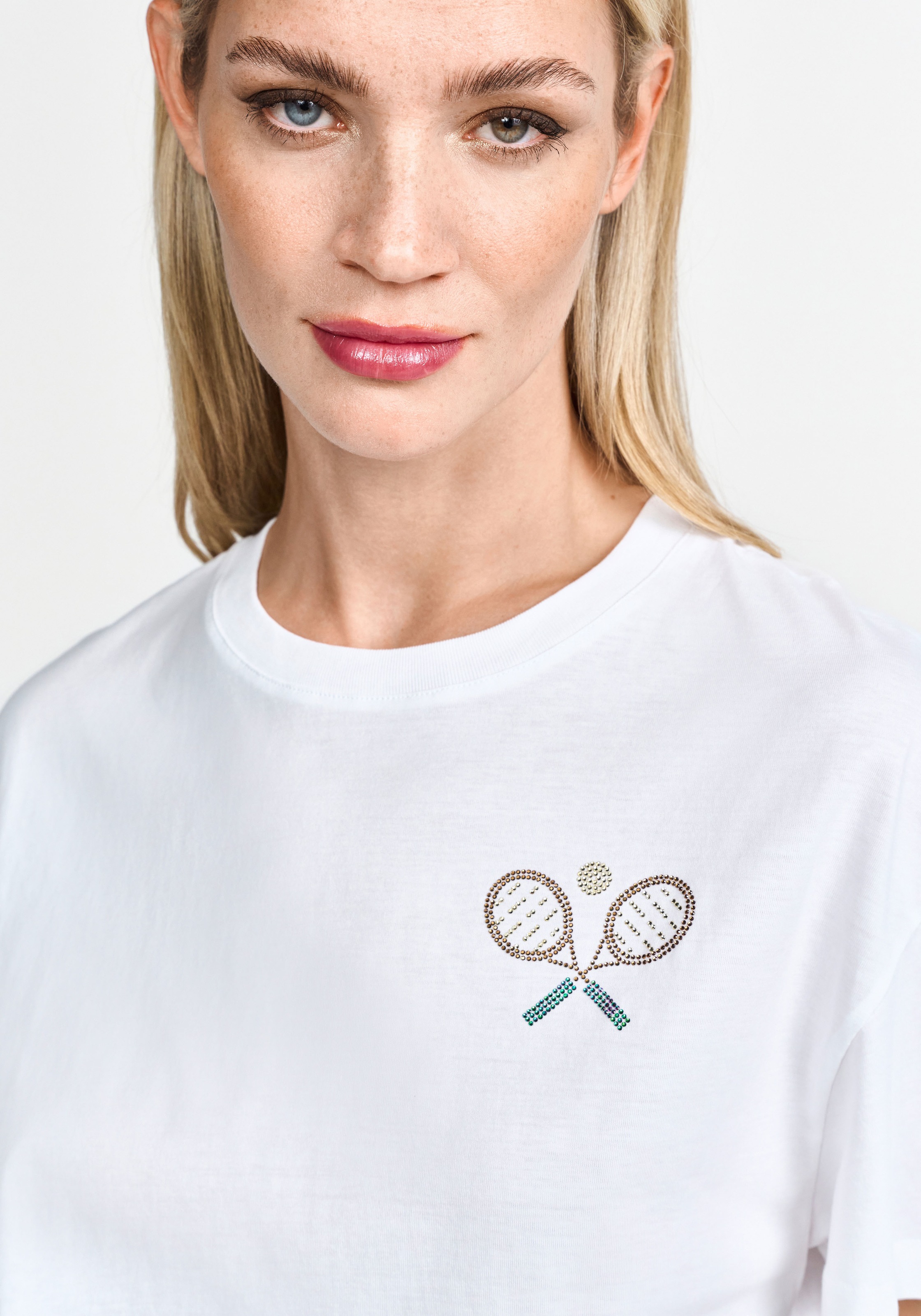 RICHROYAL T-Shirt, mit Strassdetalis günstig online kaufen