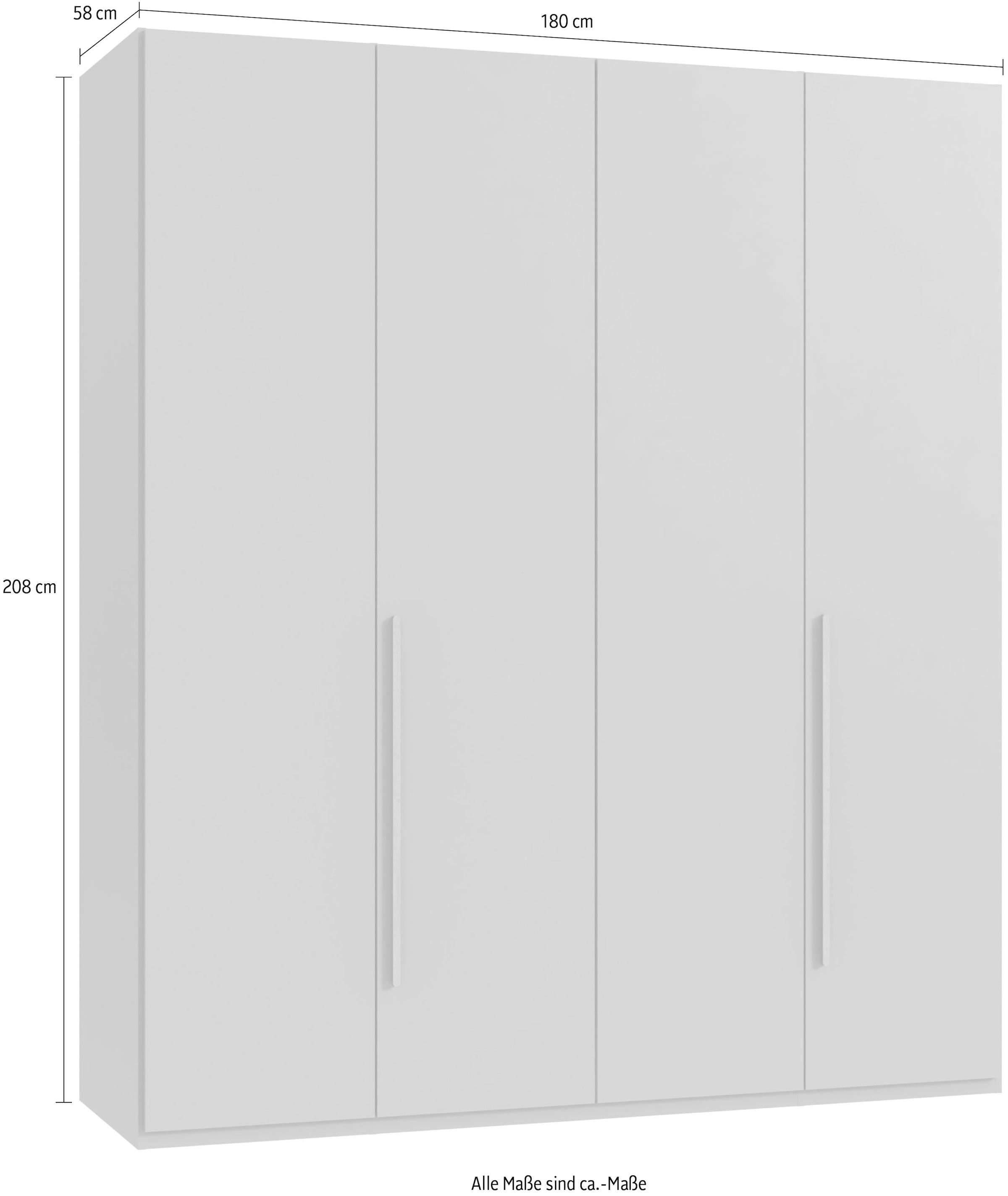 Wimex Drehtürenschrank »London, erhältlich in den Breiten 180cm, 225cm oder 270cm« wahlweise mit Basic- oder Premium-Ausstattung erhältlich