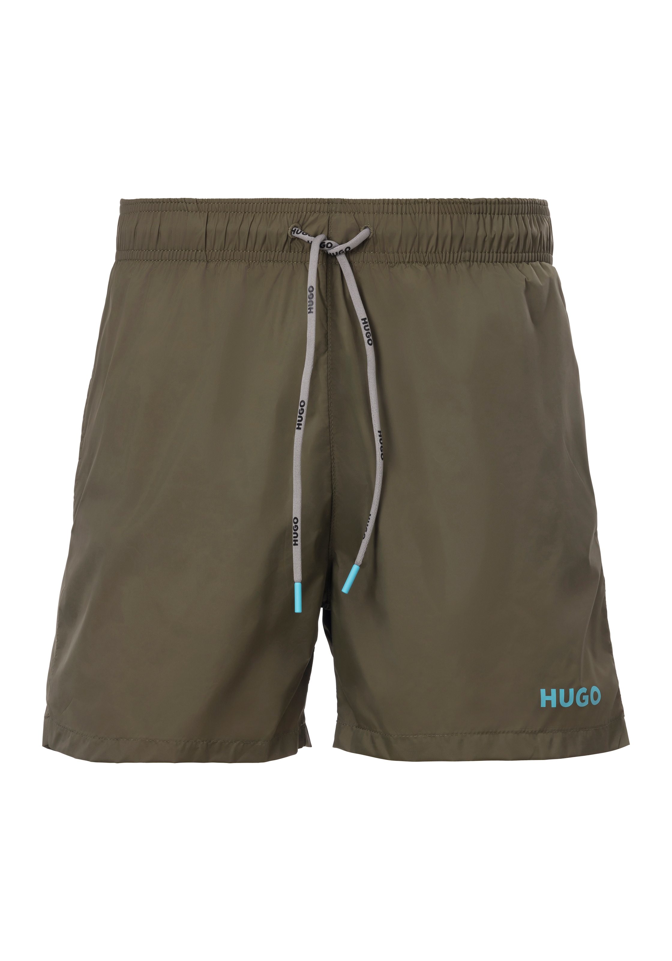 HUGO Underwear Badepants, mit Logo-Kordelzug