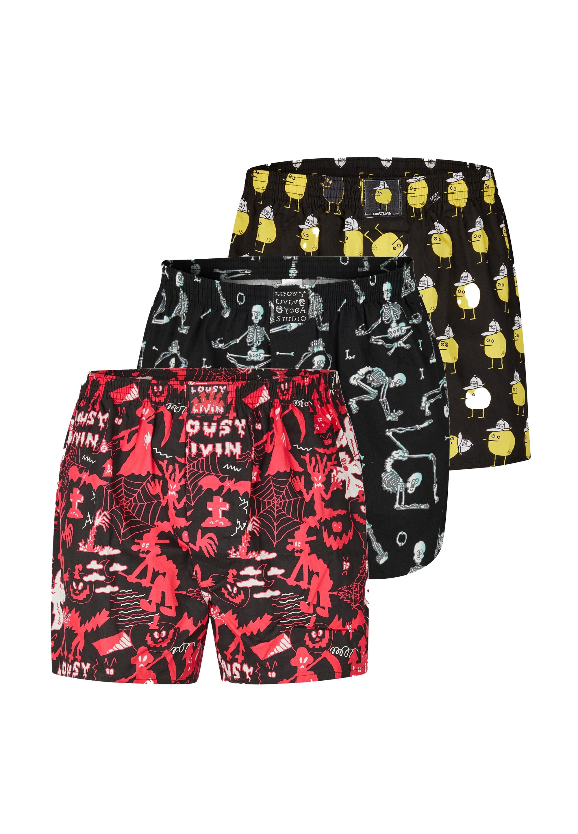 Lousy Livin Boxershorts mit kreativen Allover-Prints günstig online kaufen