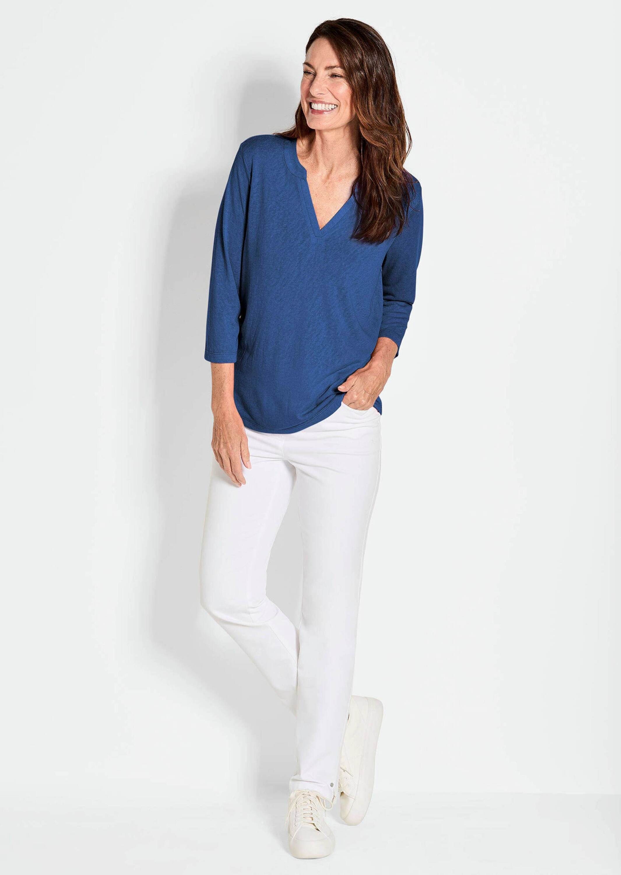 GOLDNER Kurzarmshirt "Modisches 3/4-Arm-Oberteil" günstig online kaufen