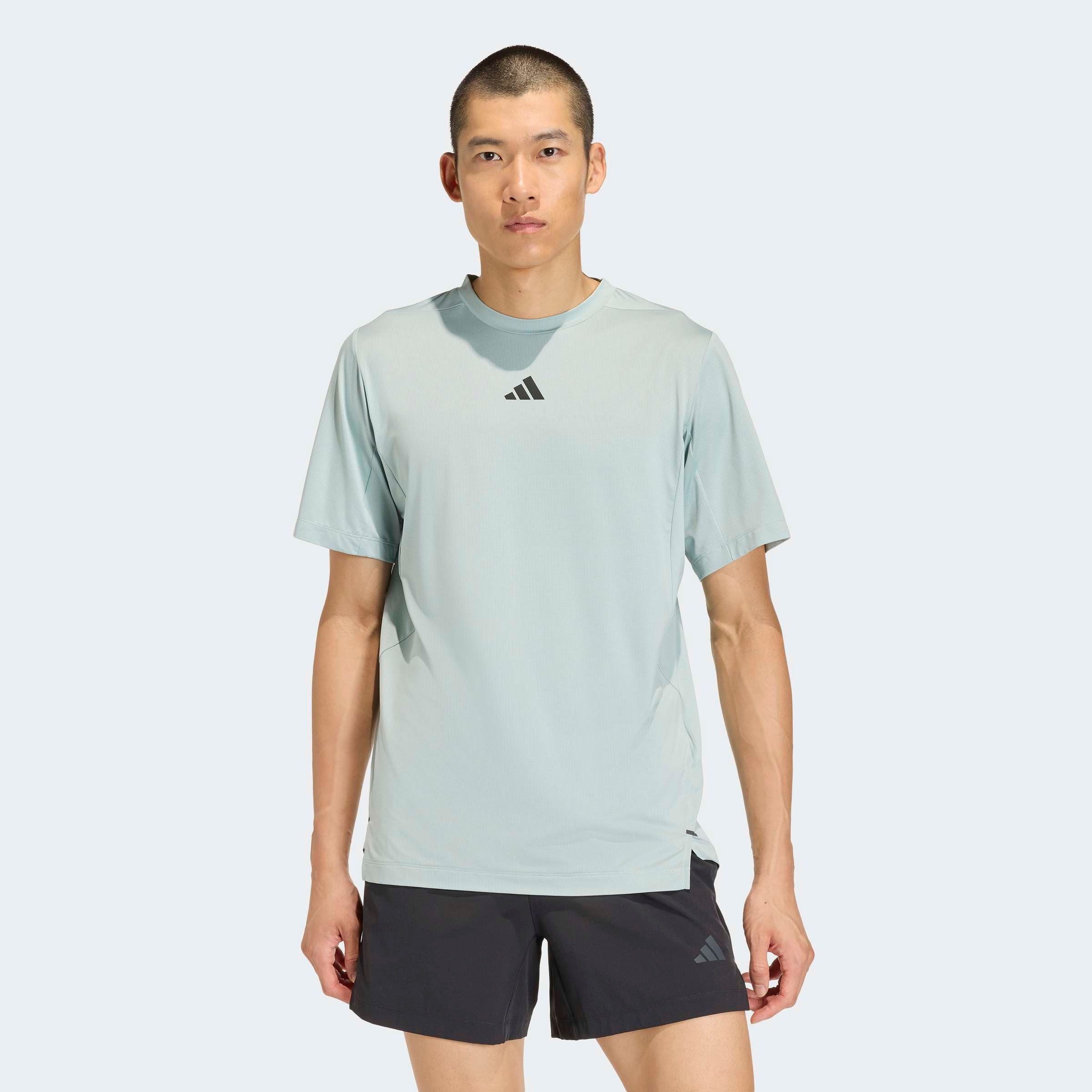 T-Shirt ADIDAS PERFORMANCE "D4T ESSENTIALS", Herren, Gr. XL, wonder sage, Obermaterial: 90% Polyester, 10% Elasthan, Shirts T-Shirt