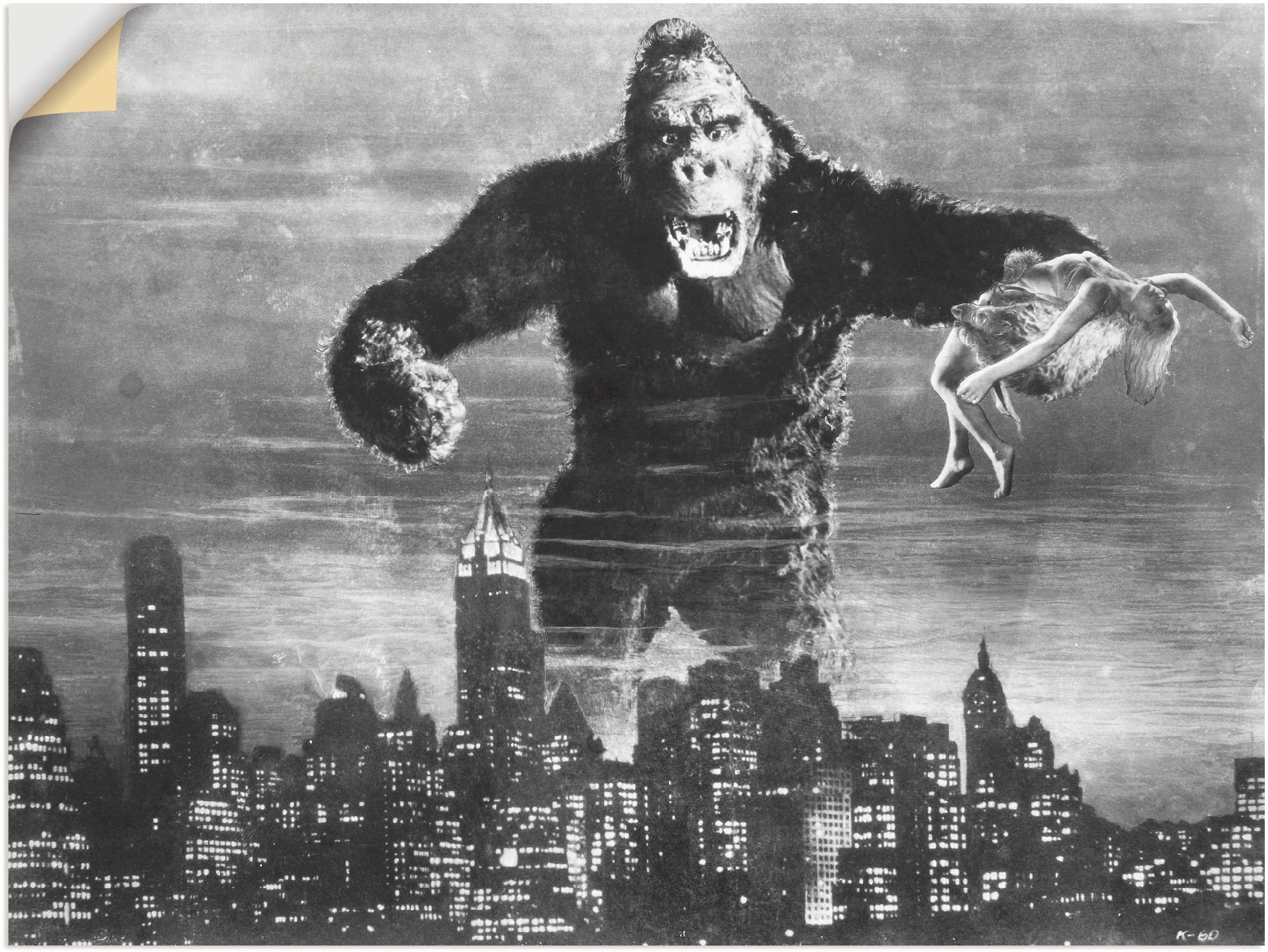 Artland Wandbild »King Kong 1933 II«, Film, (1 St.), als Alubild,  Leinwandbild, Wandaufkleber oder Poster in versch. Größen kaufen | BAUR